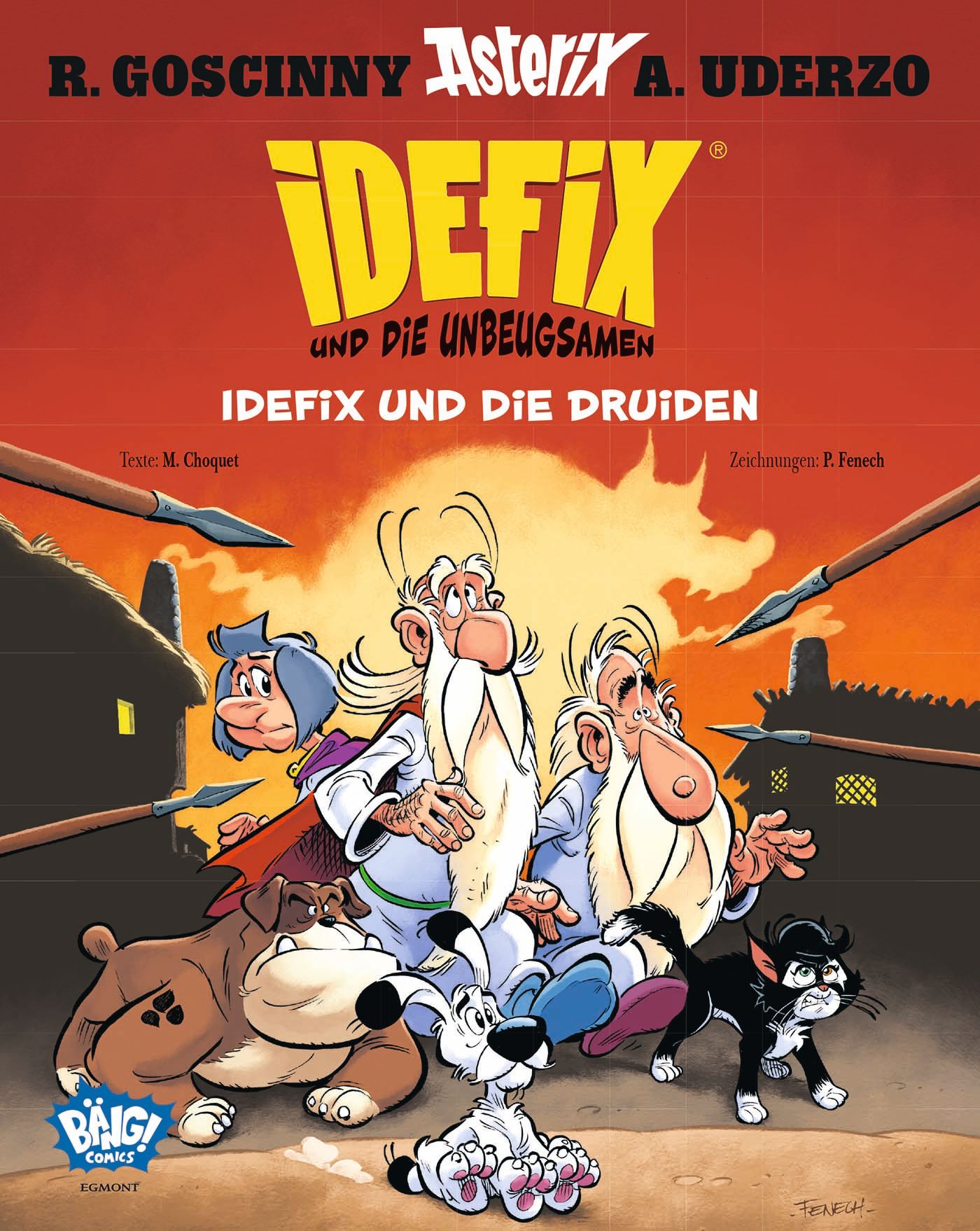 Bei den Ermittlungen treffen Idefix und die Unbeugsamen auf die Druiden Miraculix und Amnesix, die in Lutetia auf der Suche nach Miraculix‘ gestohlenem Druidenbeutel sind.