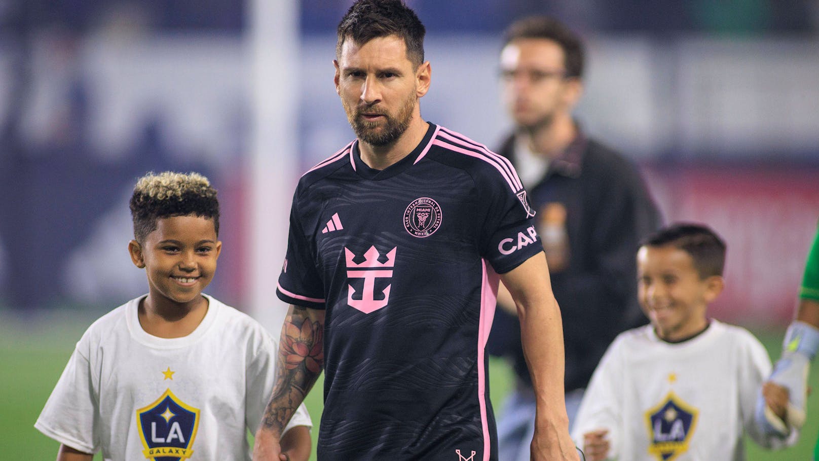 Messi lief in LA mit einem Kardashian aufs Feld