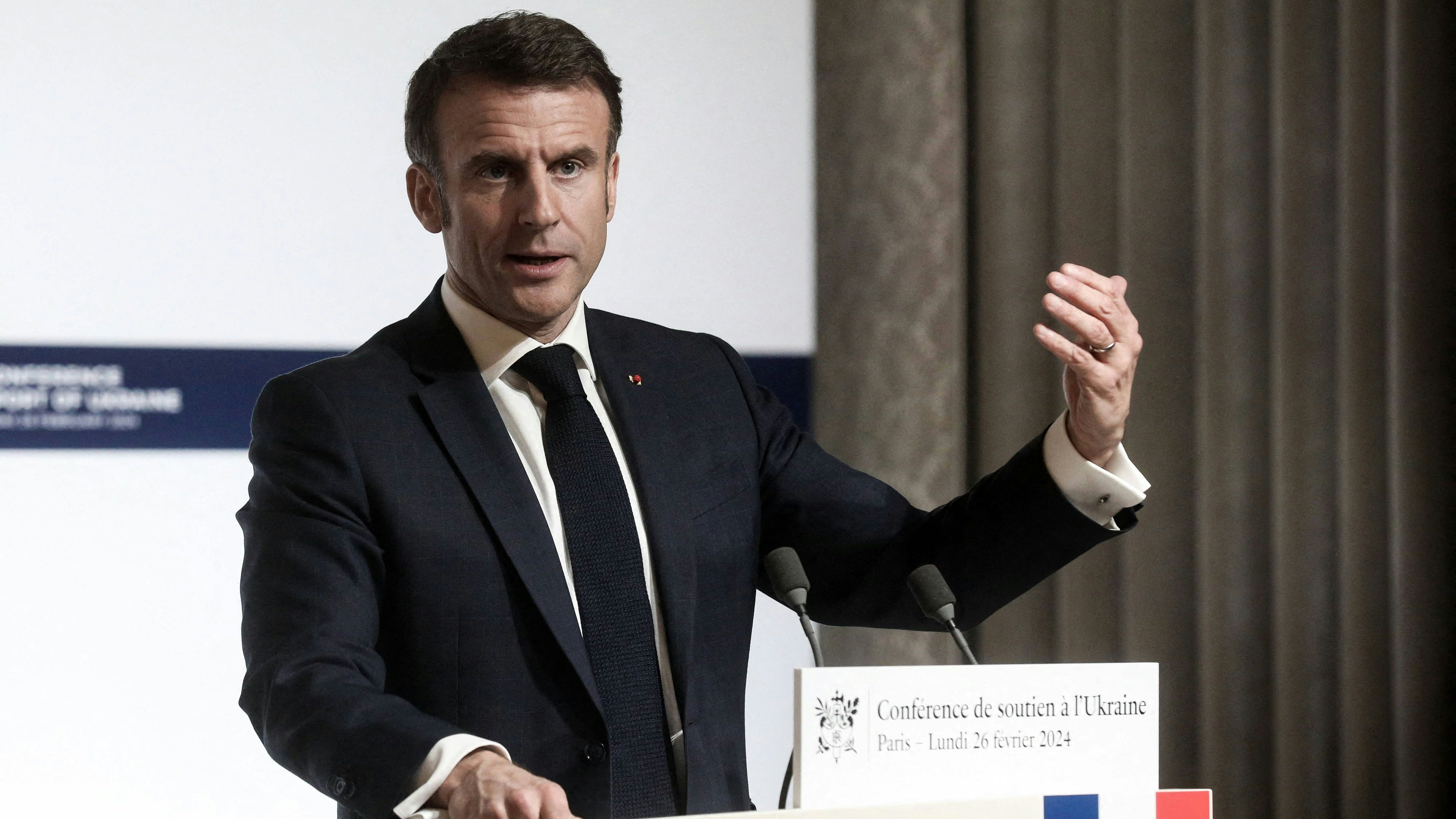 Am 26. Februar 2024 hat der französische Präsident den Einsatz von westlichen Bodentruppen in der Ukraine nicht ausgeschlossen. 