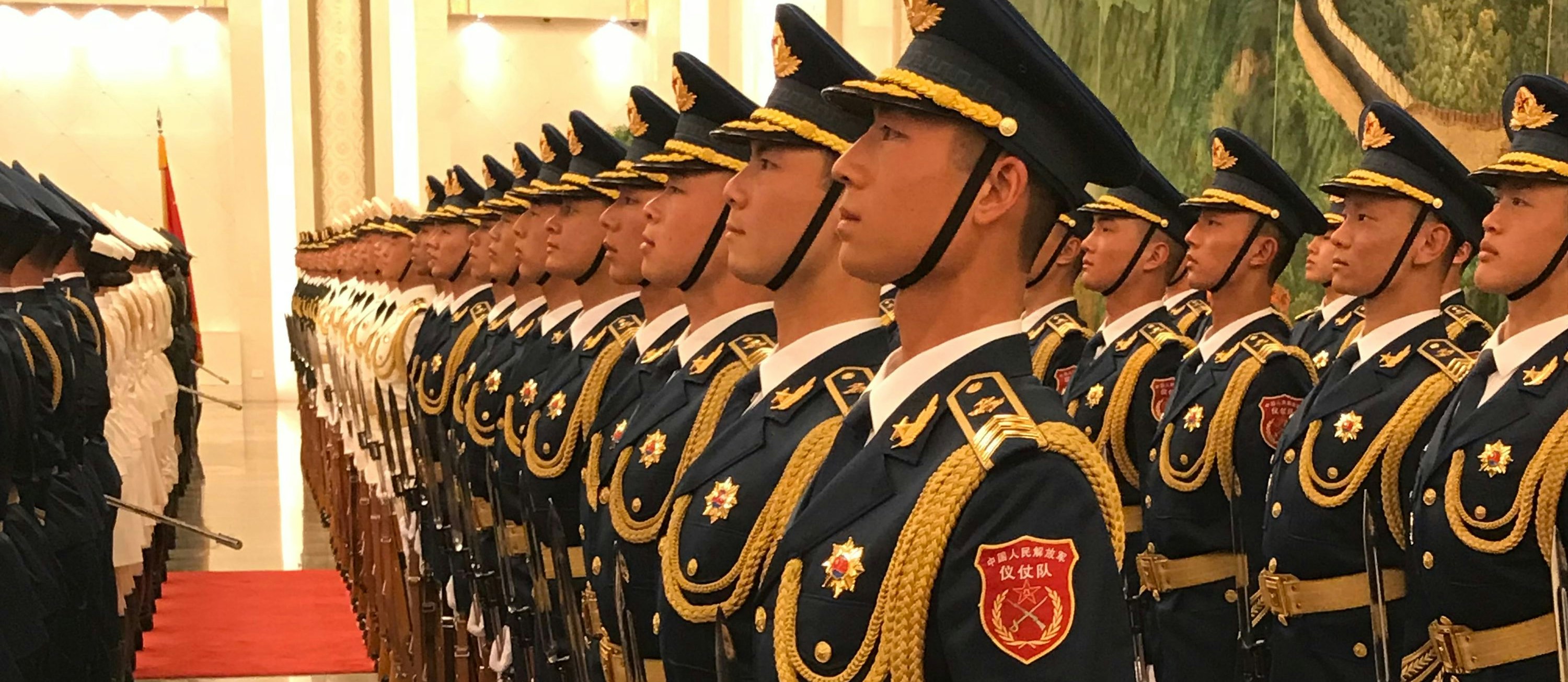 Zeremonie in der Großen Halle des Volkes in Peking, April 2018