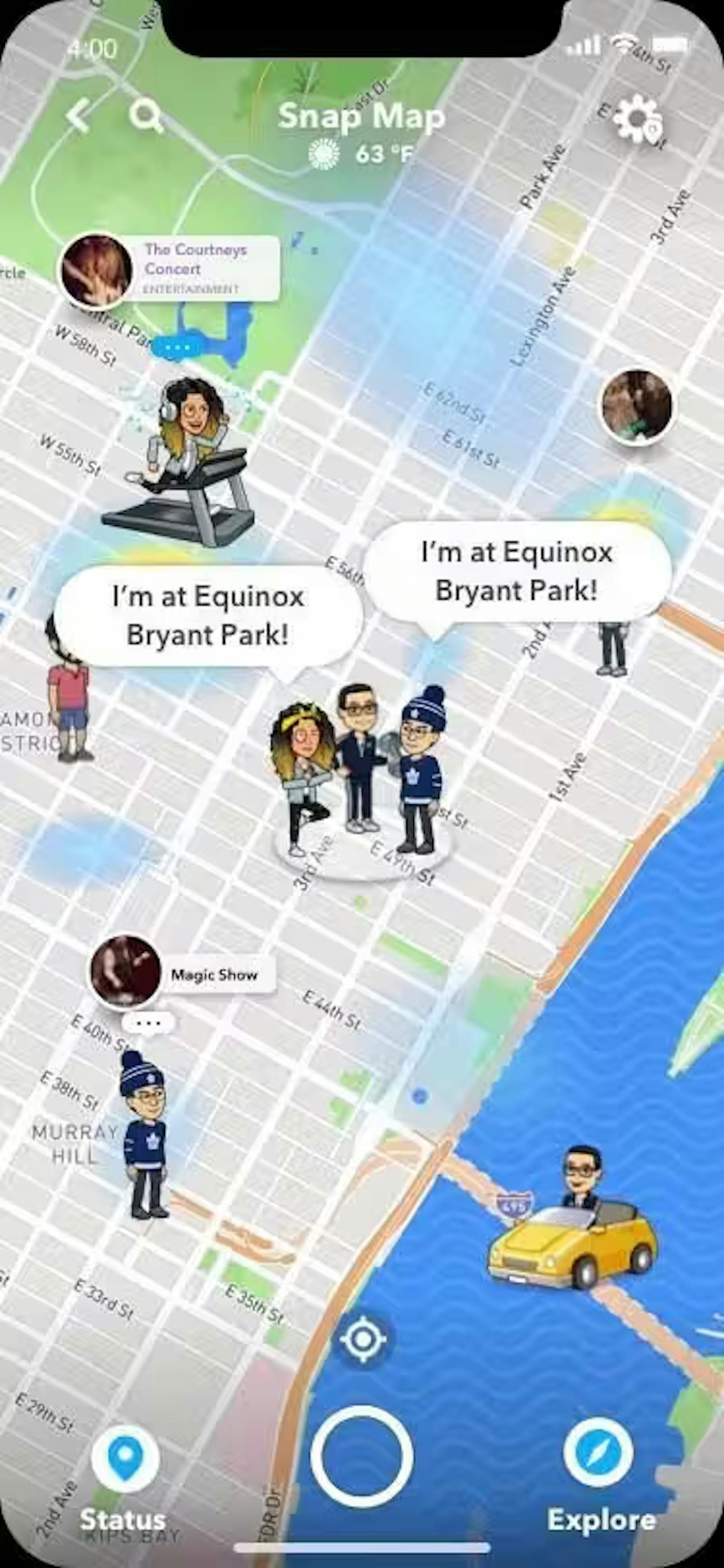 Die "Friend-Map" dürfte wohl in der Funktionalität eine Kopie der Karte von Snapchat sein, die dort schon seit 2017 existiert.
