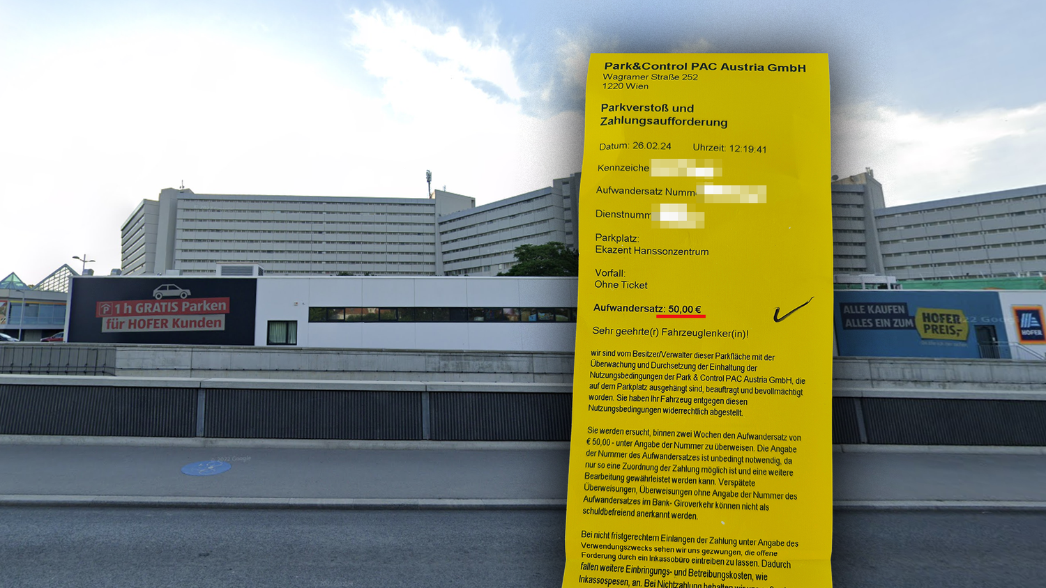 Ein Wiener musste vor kurzem eine Parkstrafe entrichten weil er ein wichtiges Detail übersehen hatte. Er ärgerte sich sehr darüber.