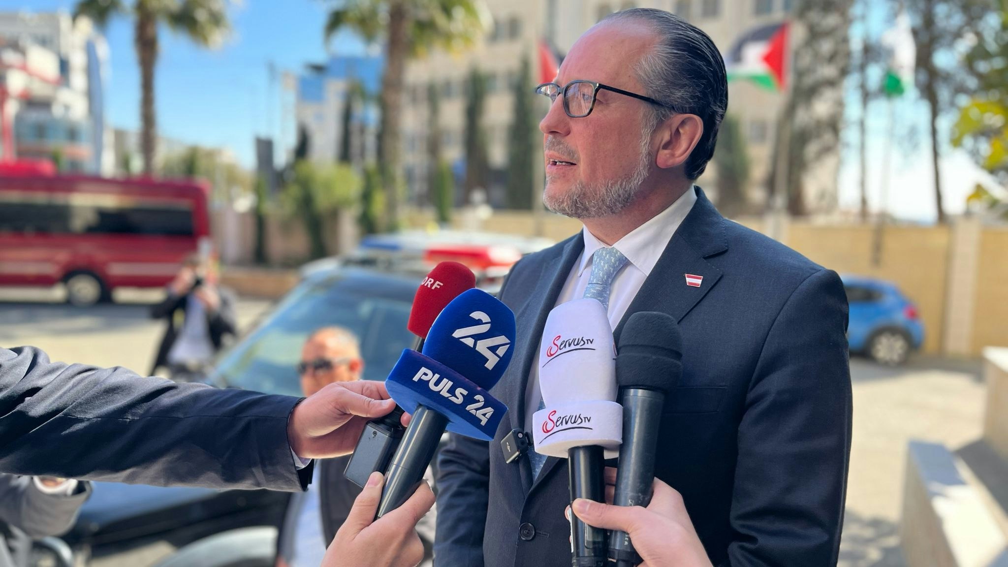 Minister Schallenberg in Ramallah