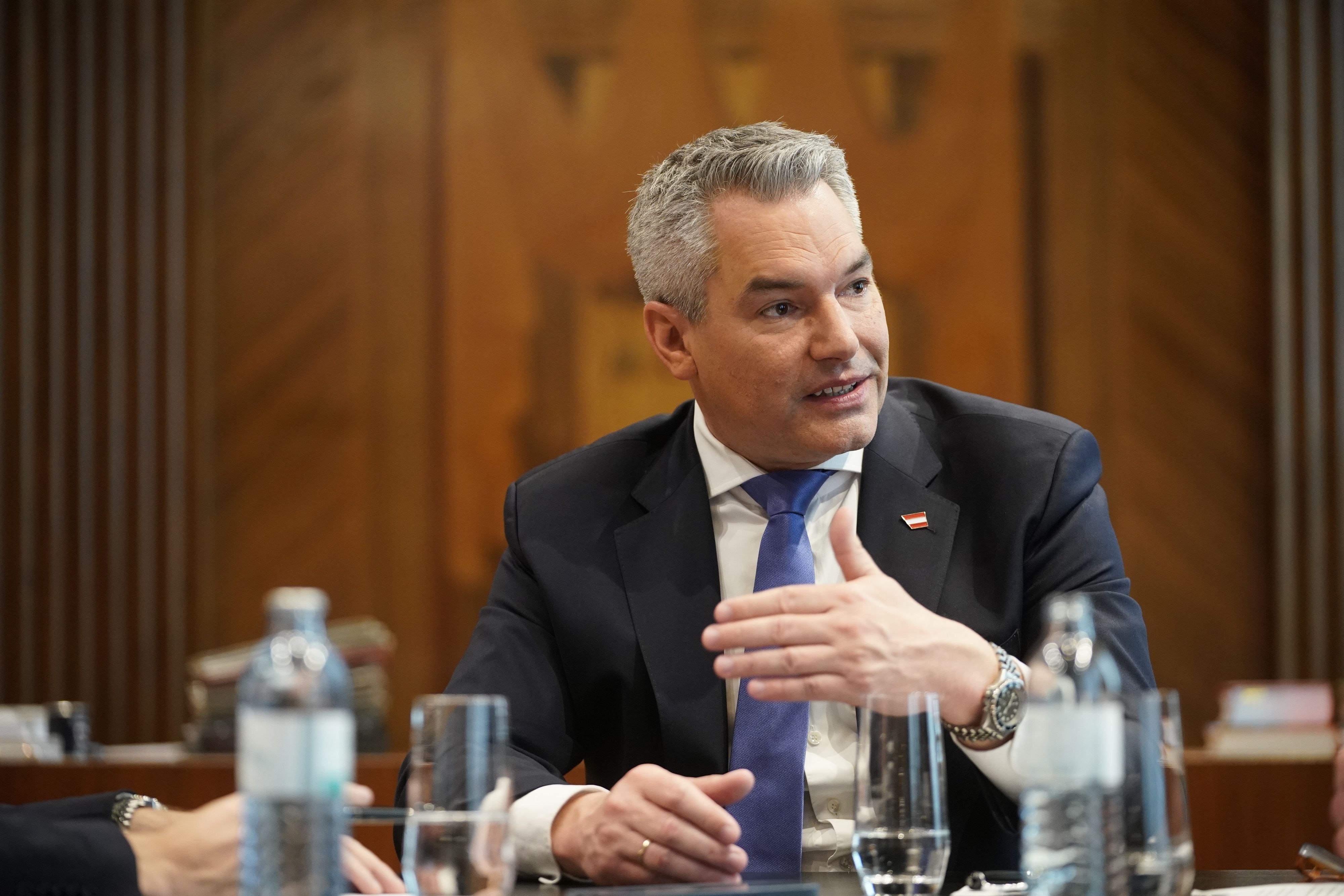 Bundeskanzler Karl Nehammer (VP) im großen 