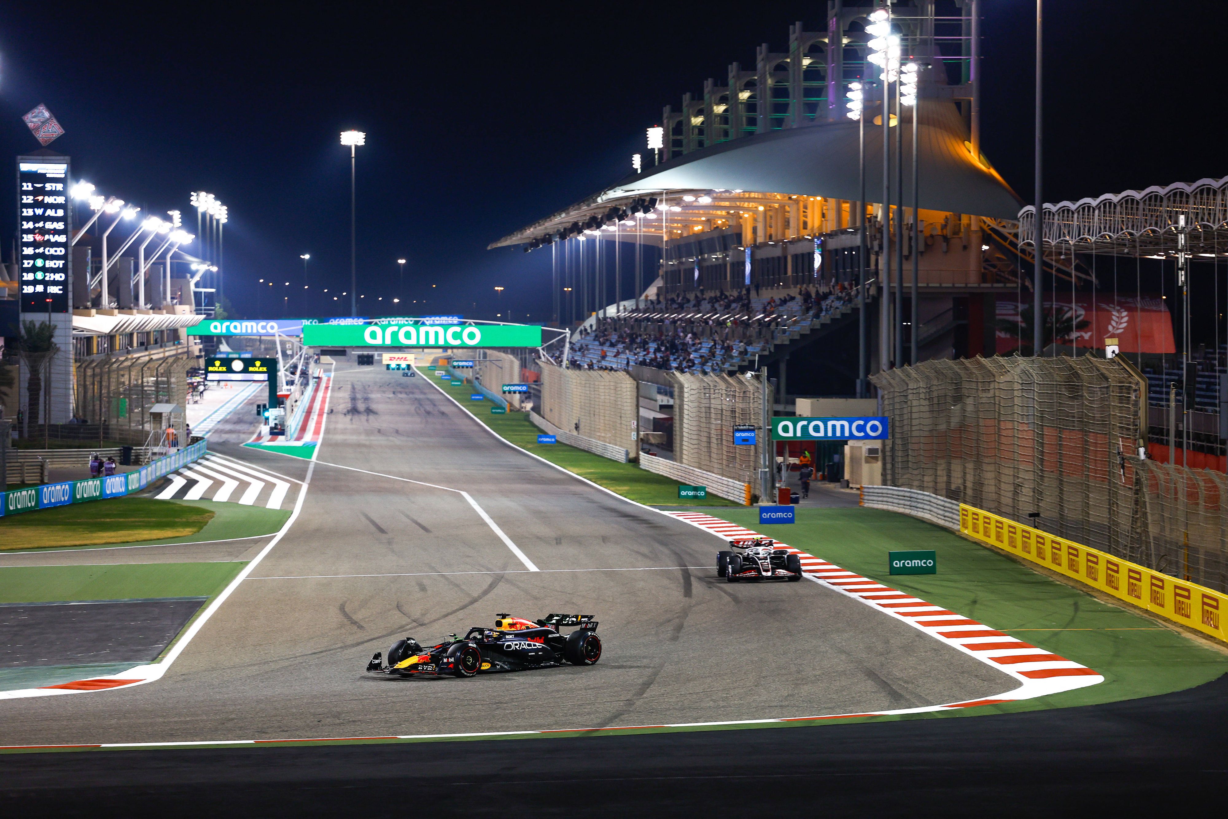 Dreifach-Weltmeister Max Verstappen in Bahrain. 