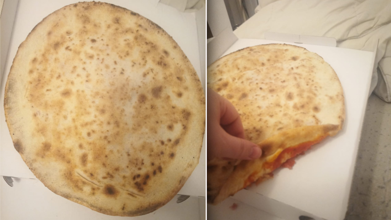 So hat sich ein Wiener seine kurz zuvor bestellte Pizza nicht vorgestellt. Er beschwerte sich sofort.