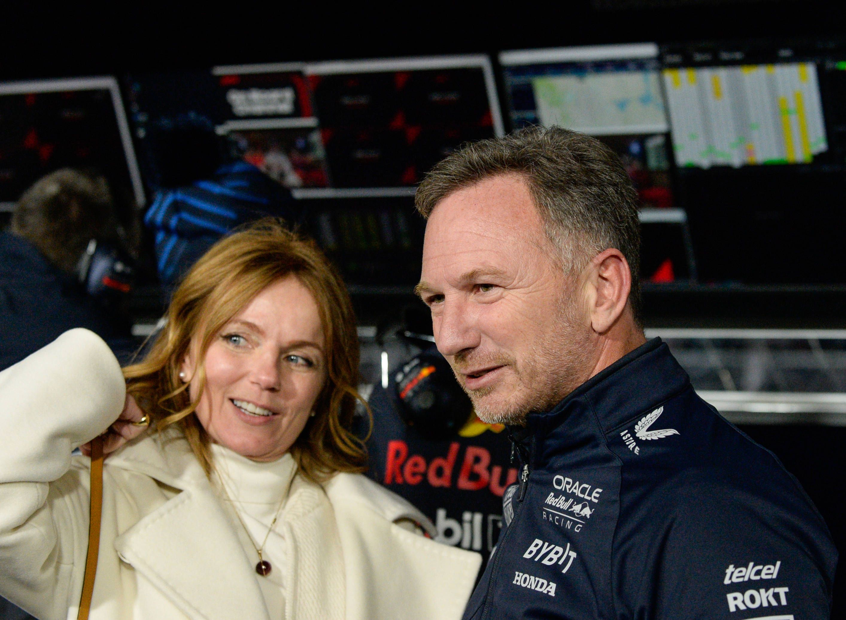 Red-Bull-Teamchef Christian Horner und seine Frau, Ex-Spice-Girl Geri Halliwell. 