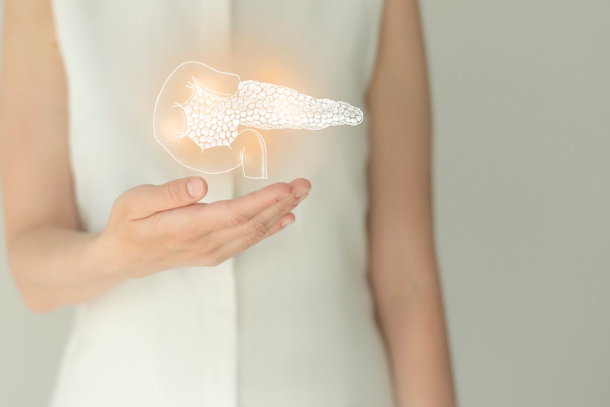 Die Bauchspeicheldrüse liegt hinter dem Magen versteckt – mitunter ein Grund, weshalb eine Krebserkrankung dort oft nicht rechtzeitig entdeckt wird.&nbsp;