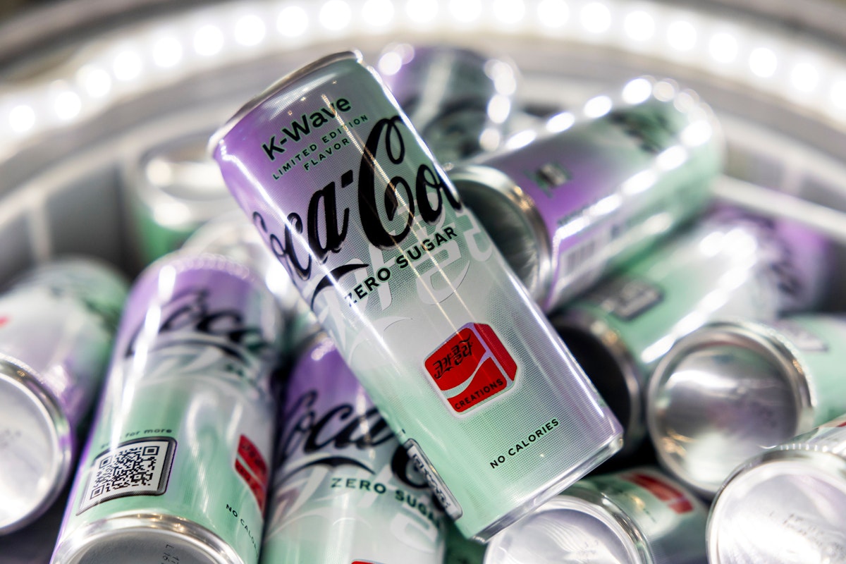 Neue Sorte Coca-Cola K-Pop Zero Sugar