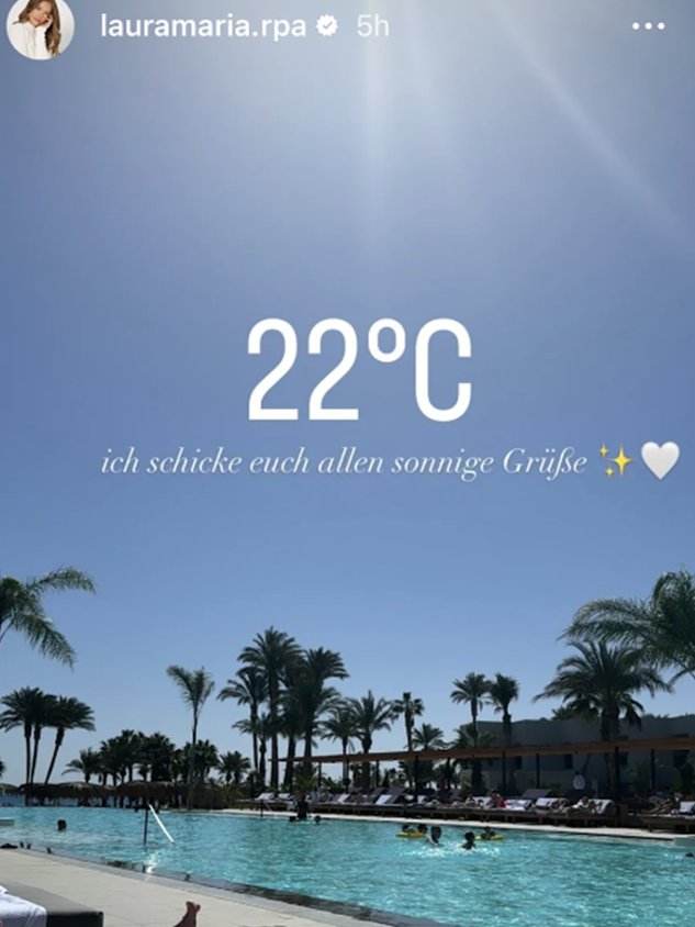 Laura Maria Rypa befindet sich derzeit im warmen Ägypten.