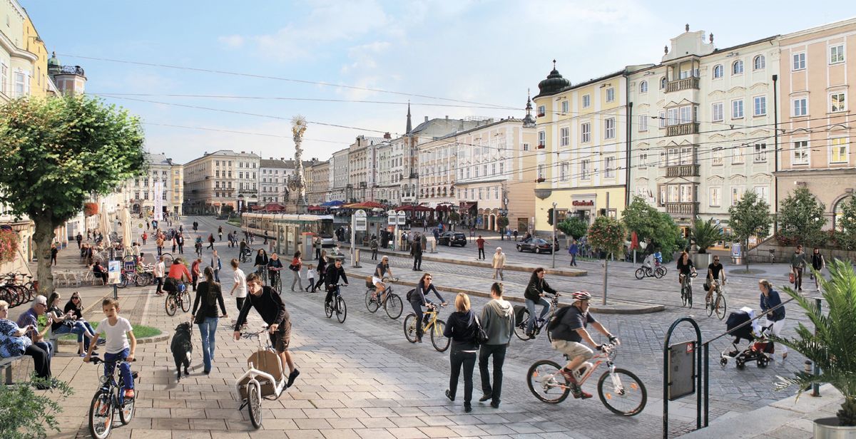 Die Grünen ließen schon vor Längerem einen autofreien Hauptplatz visualisieren.