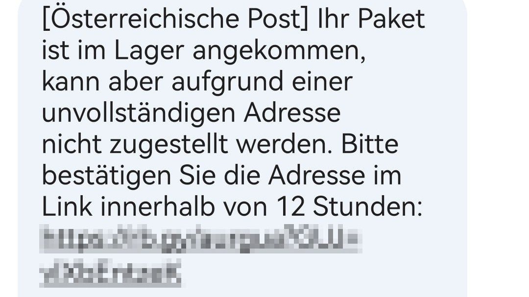 Den vermeintlichen Post-Link solltest du lieber nicht anklicken.