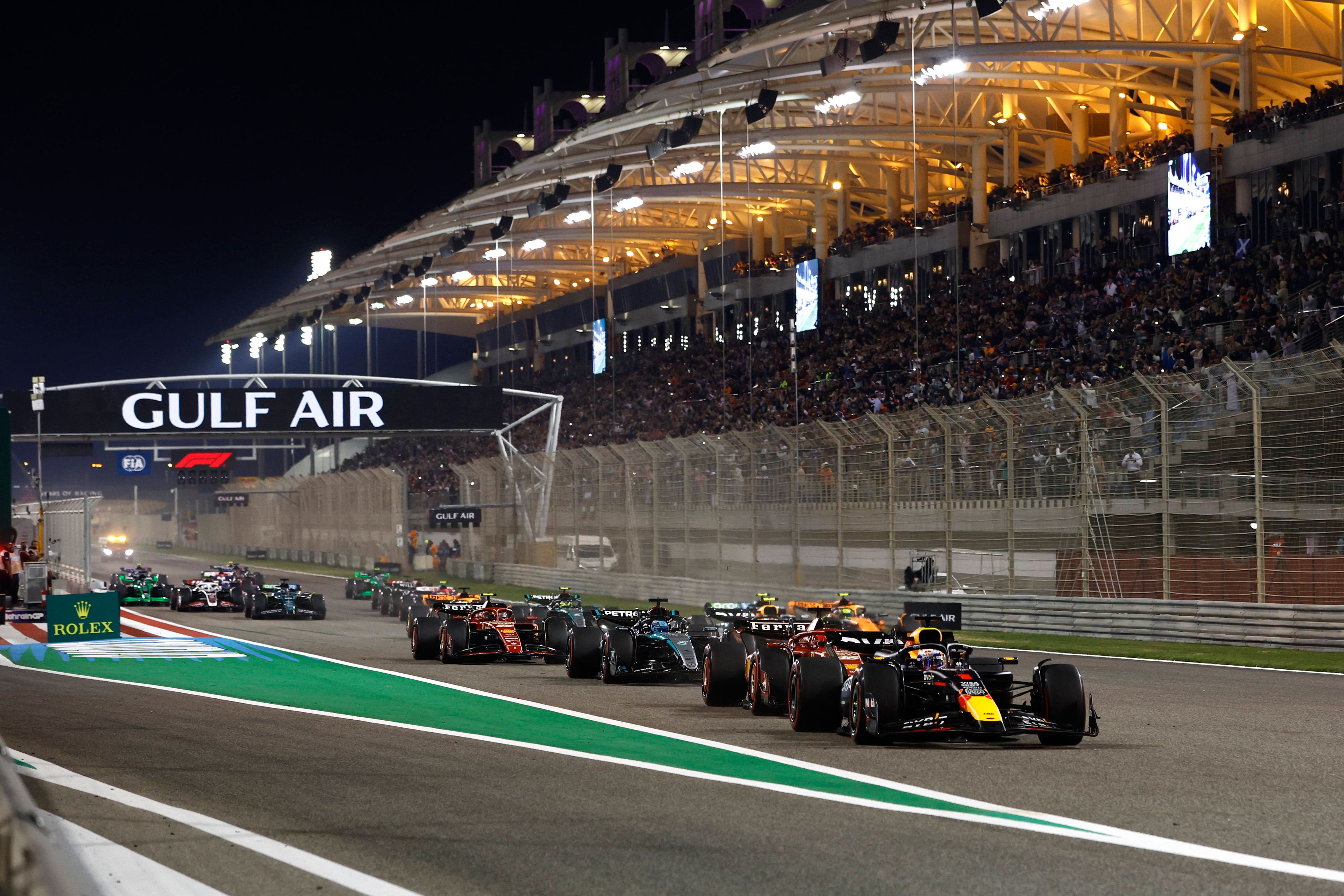 Max Verstappen im Grand Prix von Bahrain. 
