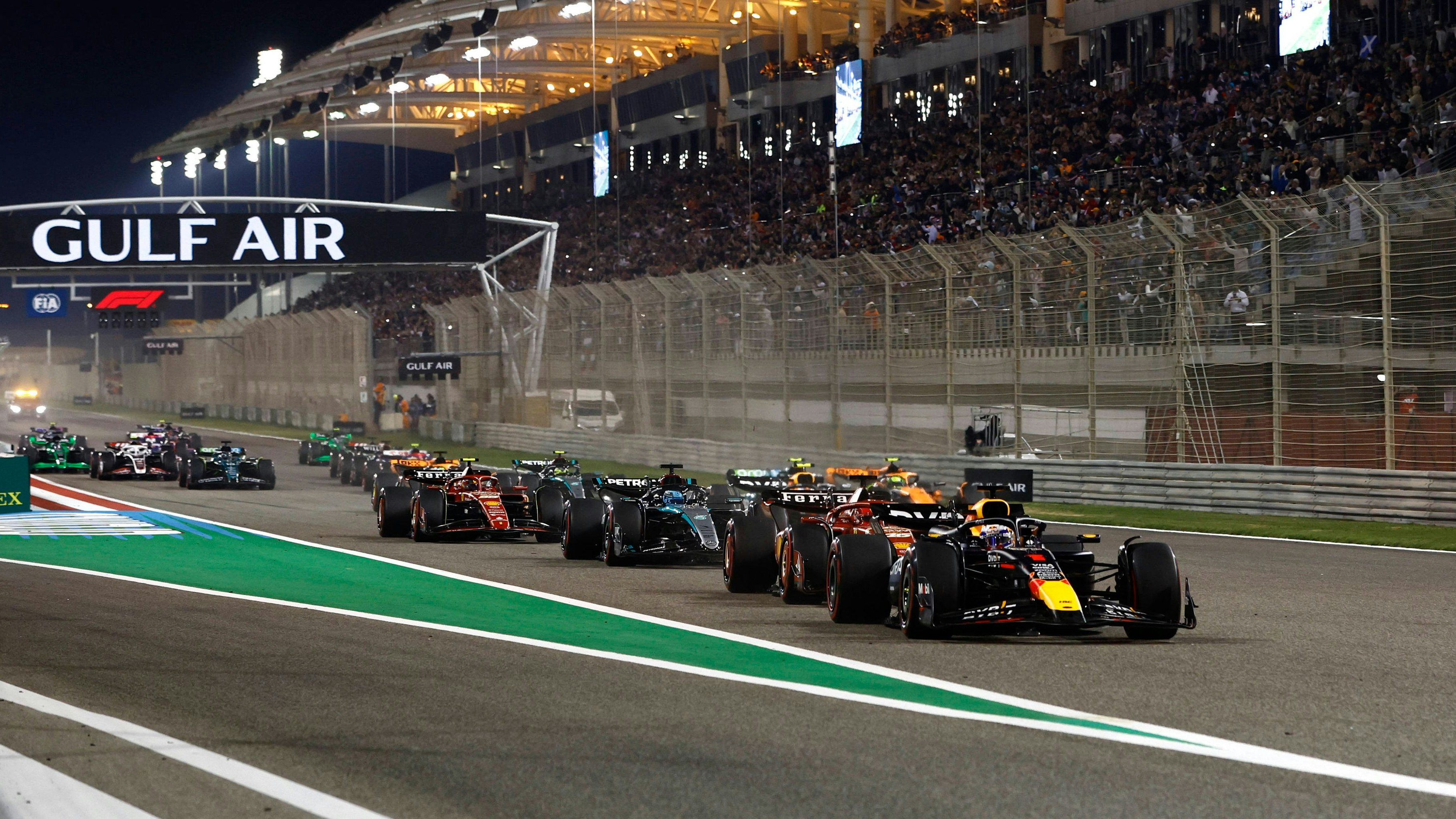 Max Verstappen im Grand Prix von Bahrain. 