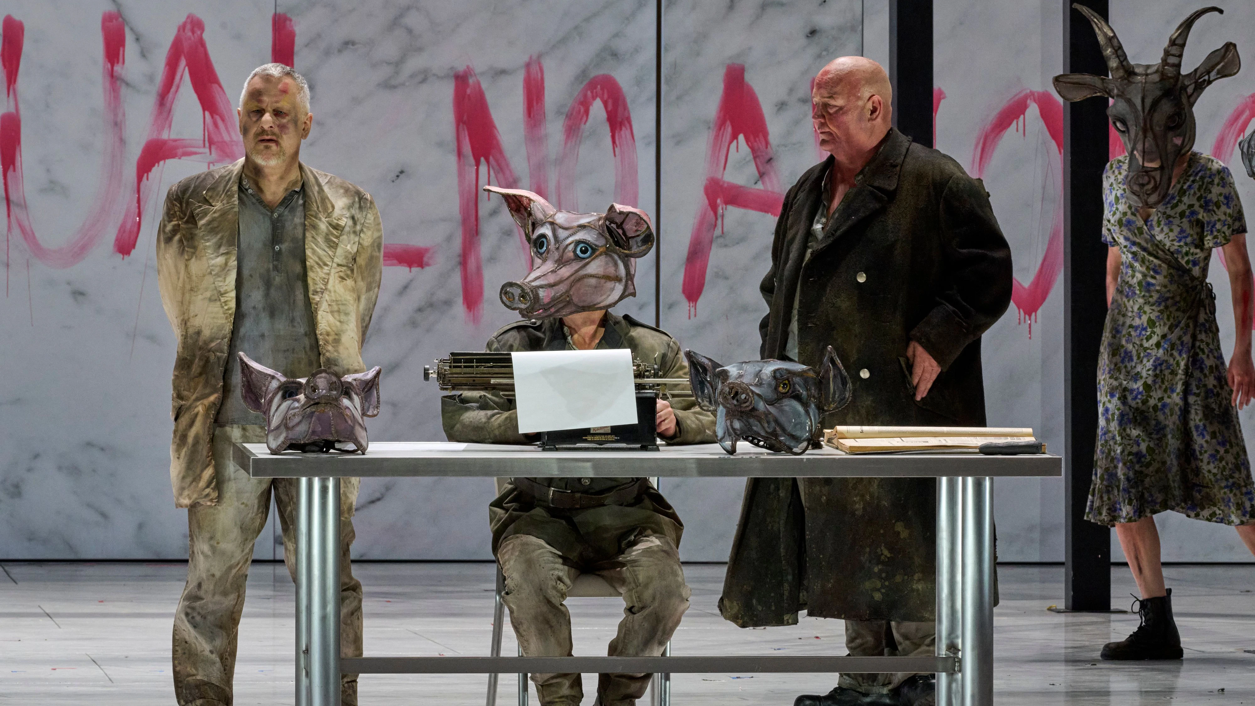 "Animal Farm" von Alexander Raskatov nach George Orwell erlebte am 28. Februar an der Wiener Staatsoper die Uraufführung