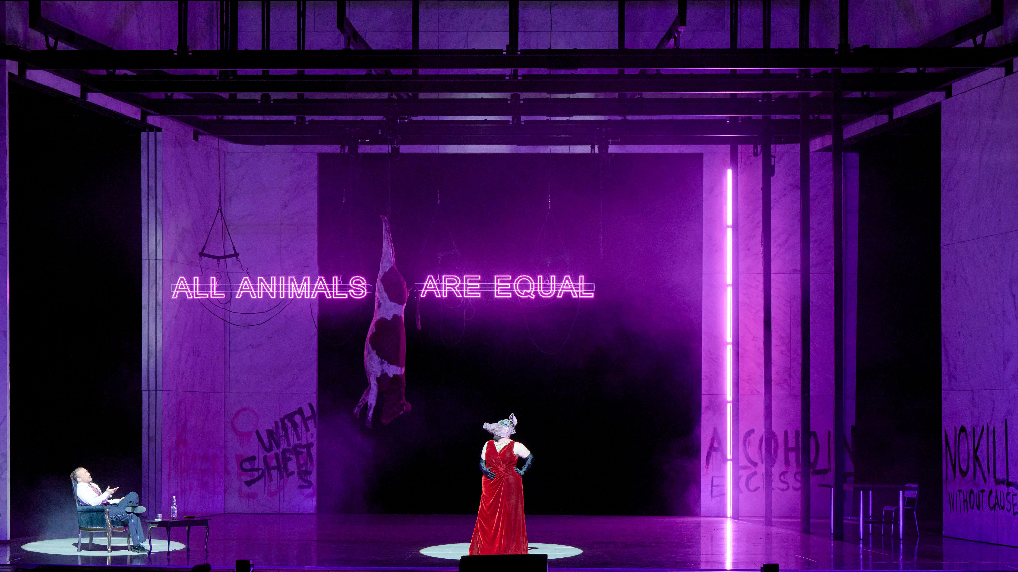 "Animal Farm" von Alexander Raskatov nach der Fabel von George Orwell erlebte am 28. Februar in der Wiener Staatsoper die Uraufführung