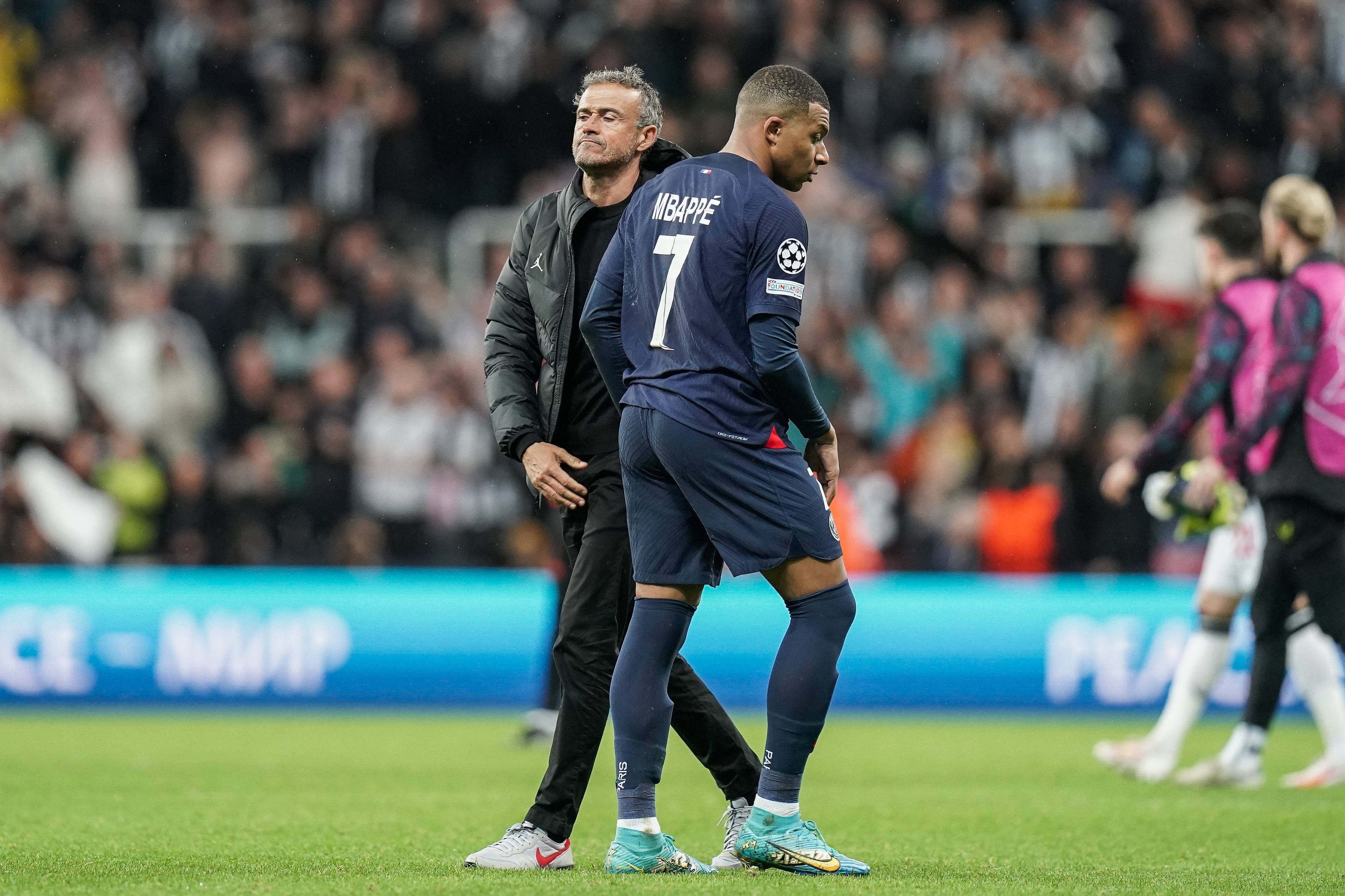 Kylian Mbappe und Luis Enrique im Clinch