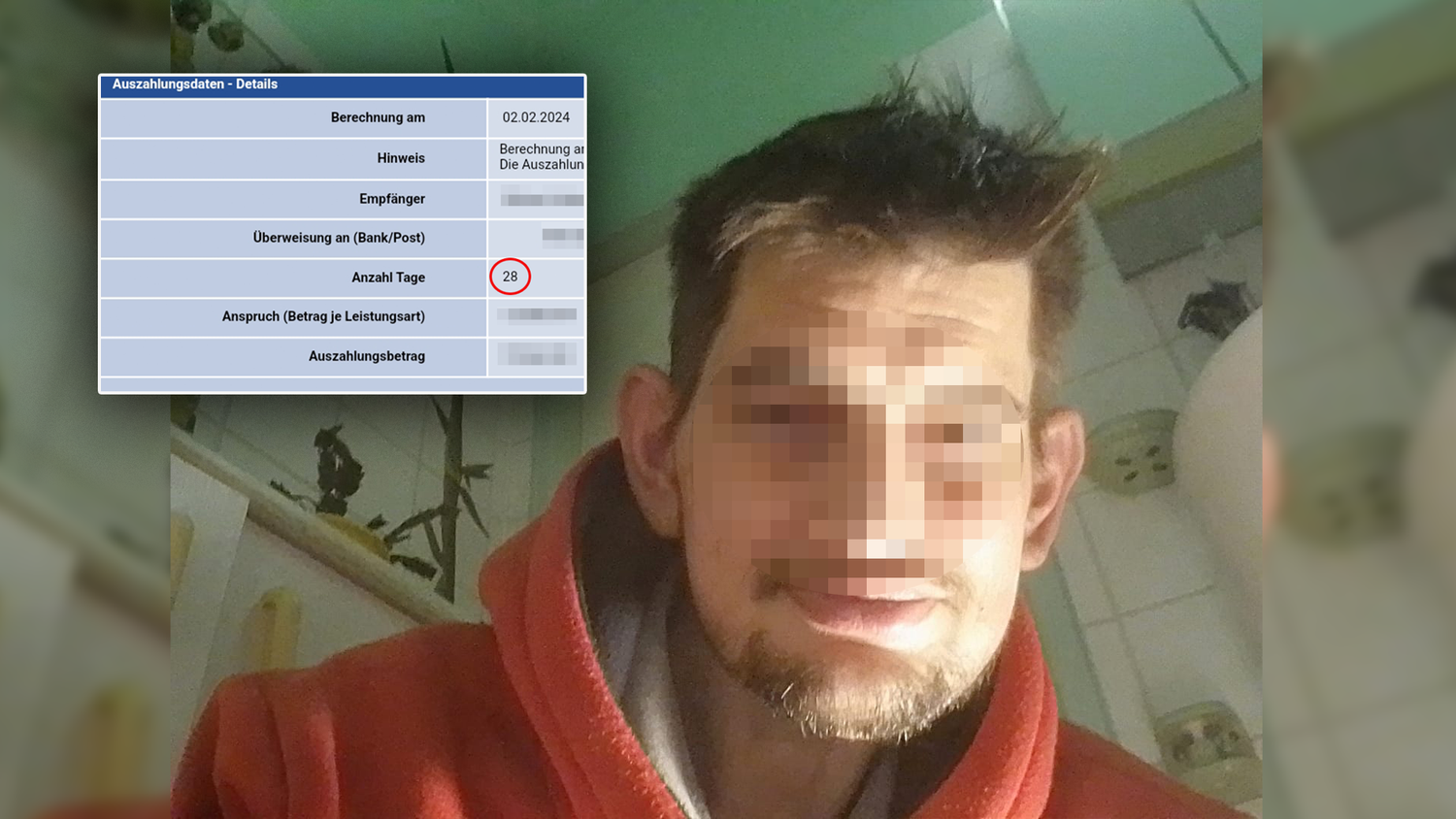 Damit hätte ein Wiener wohl nicht gerechnet. Laut ihm bekam er im Februar einen Tag zu wenig Geld ausbezahlt.