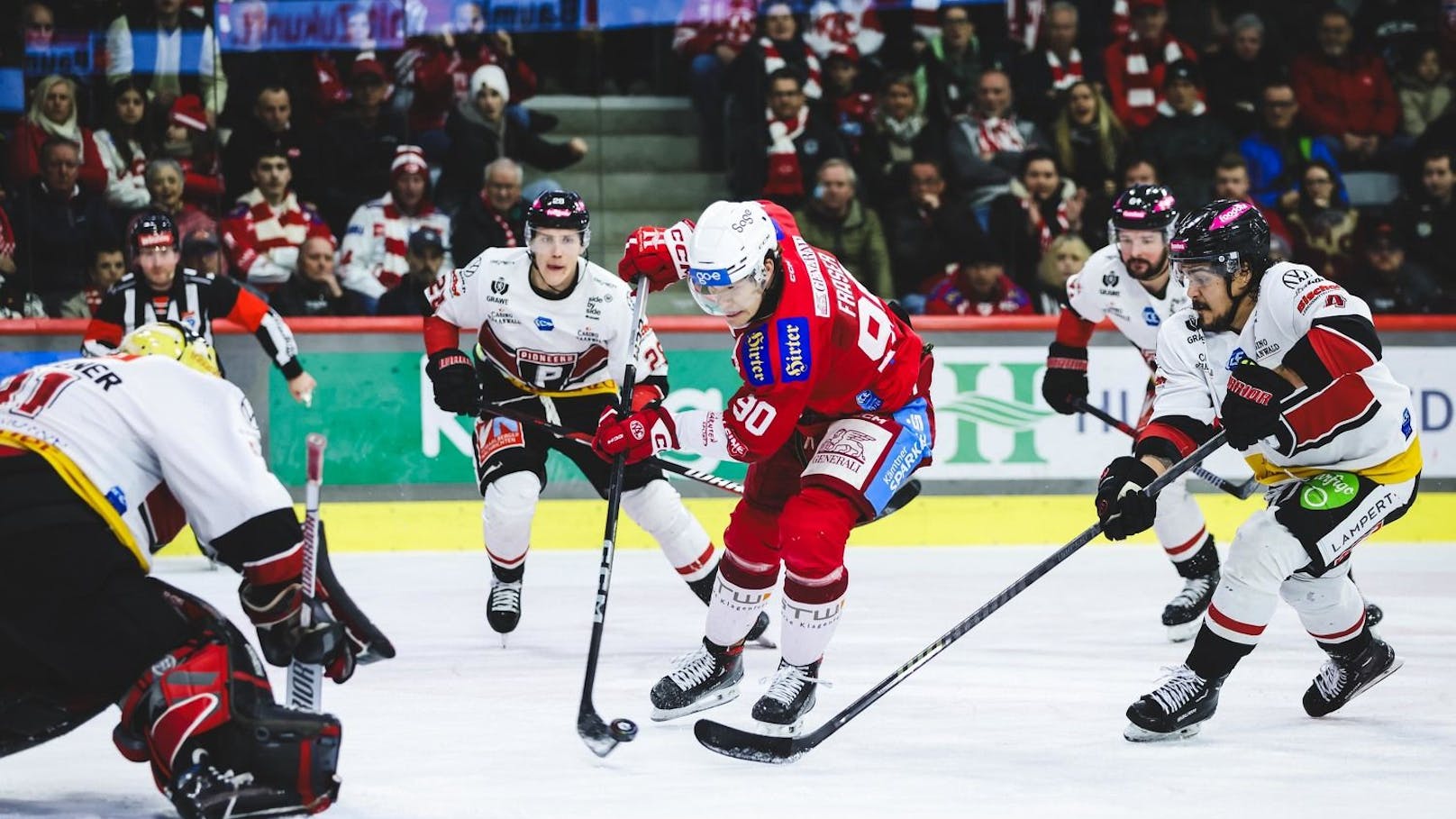 Eishockey-Dominator KAC rutscht gegen Vorarlberg aus