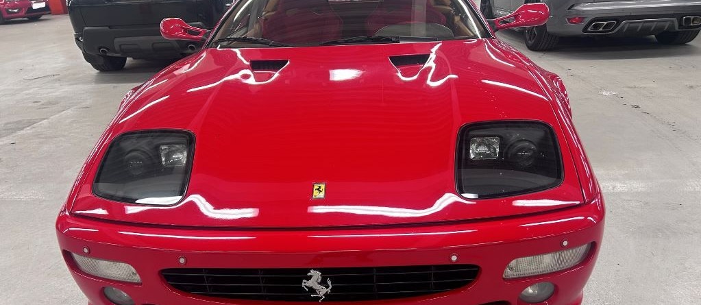 Der nun wieder aufgetauchte Ferrari Testarossa F512M, der Gerhard Berger am Imola-Rennwochenende 1995 gestohlen worden war