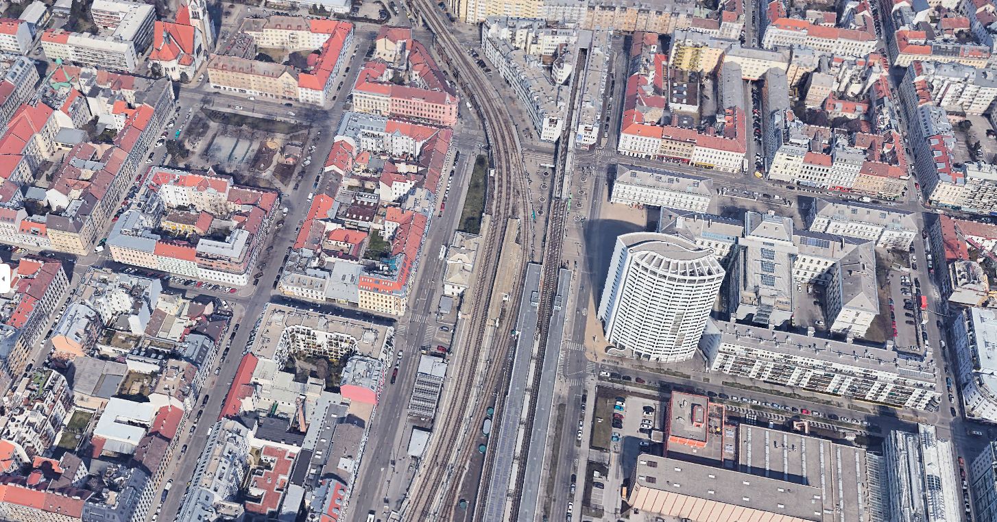 Blick auf Ottakring aus der Vogelperspektive. Symbolbild