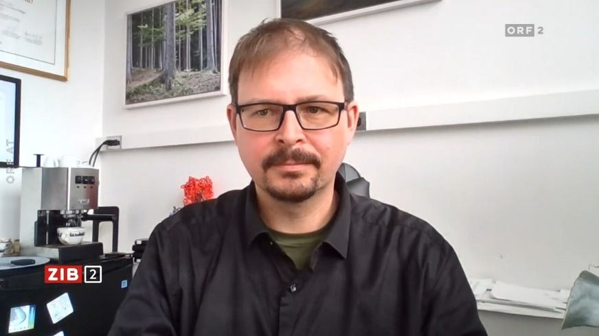 Virologe Florian Krammer am späten Montagabend in der ORF-"ZIB2".