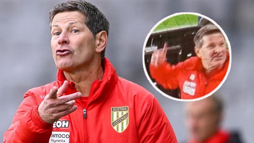 Andreas Heraf verlor in Hütteldorf die Contenance.