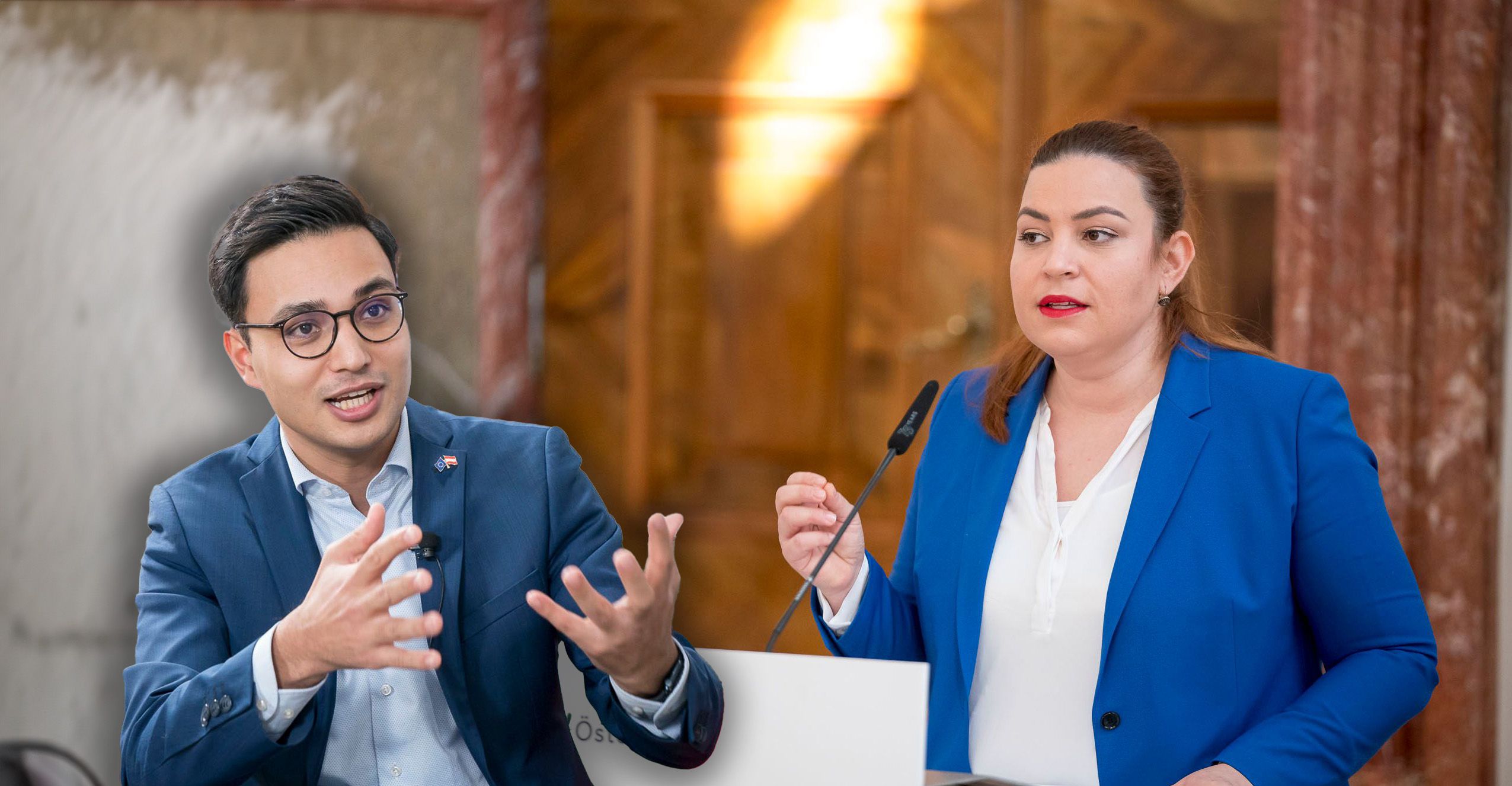 NOES-Abgeordneter Yannick Shetty ist von der Grünen Nina Tomaselli enttäuscht.