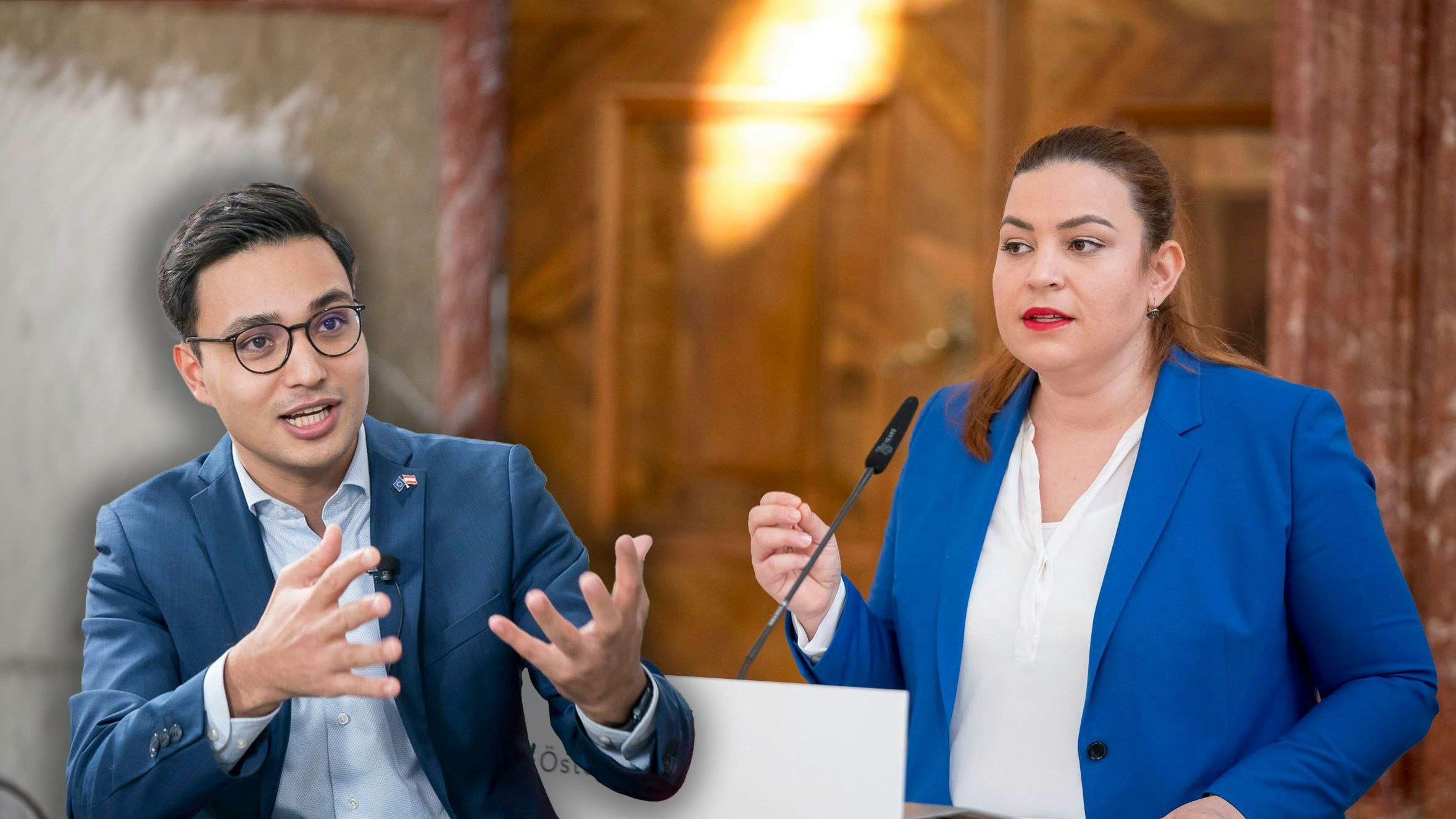 NOES-Abgeordneter Yannick Shetty ist von der Grünen Nina Tomaselli enttäuscht.