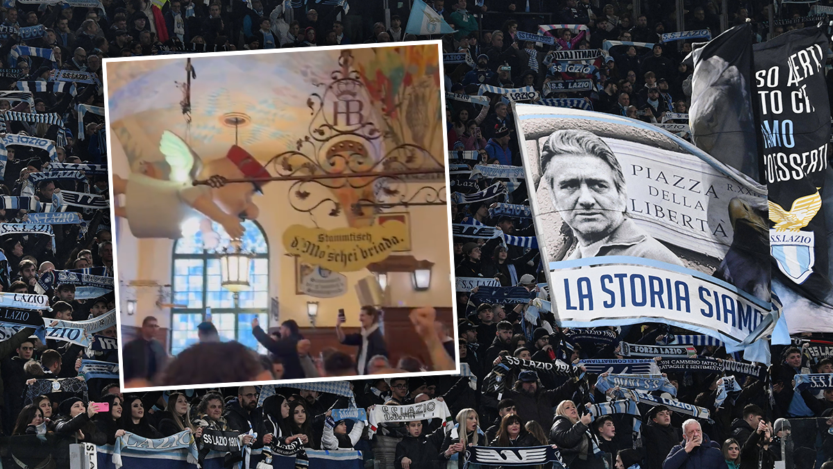 Lazio-Fans ziehen durchs Hofbräuhaus