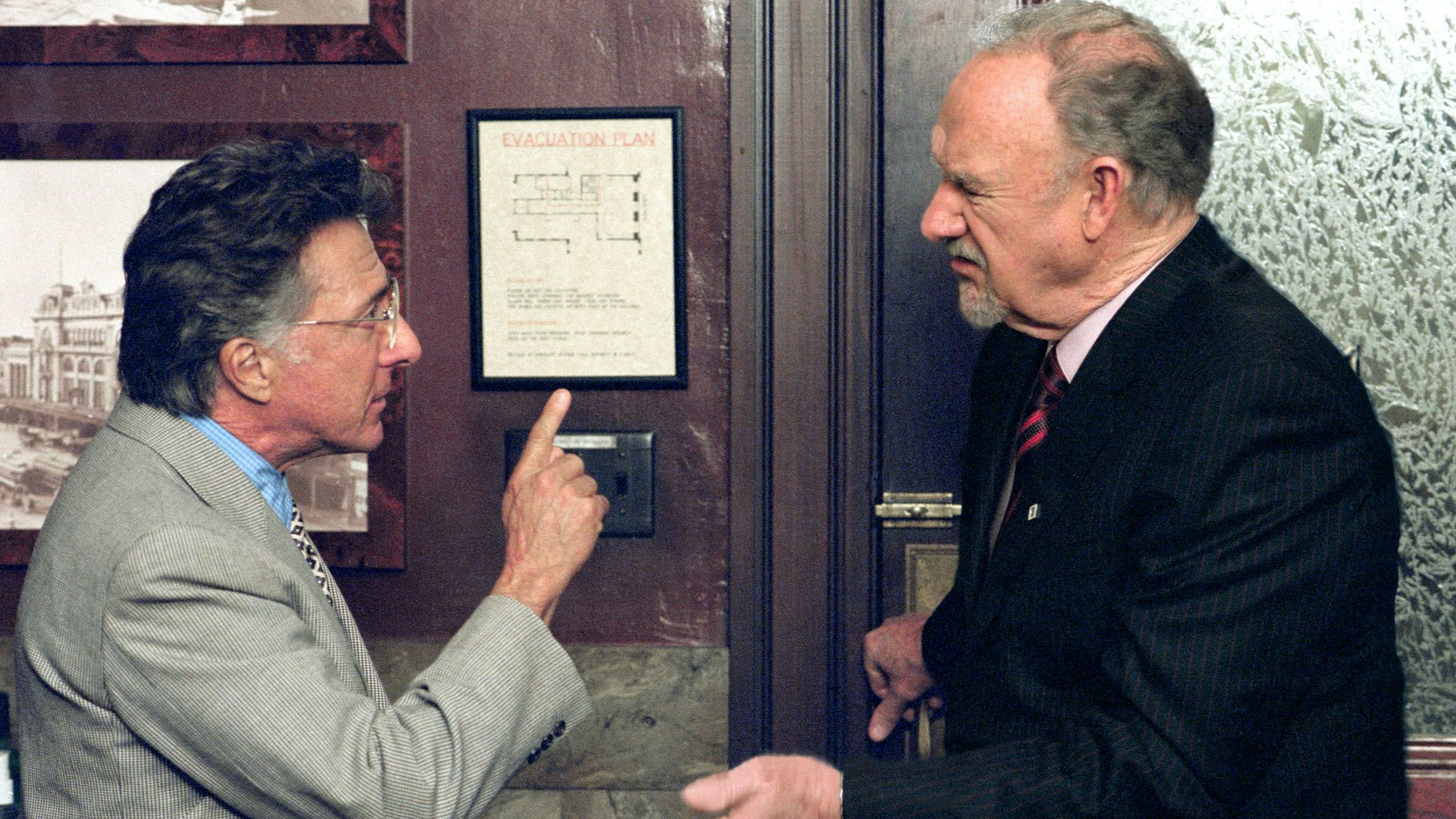 Dustin Hoffman und Gene Hackman in "Das Urteil" von 2003, der bislang letzten Verfilmung von John Grishams Justiz-Bestsellern.