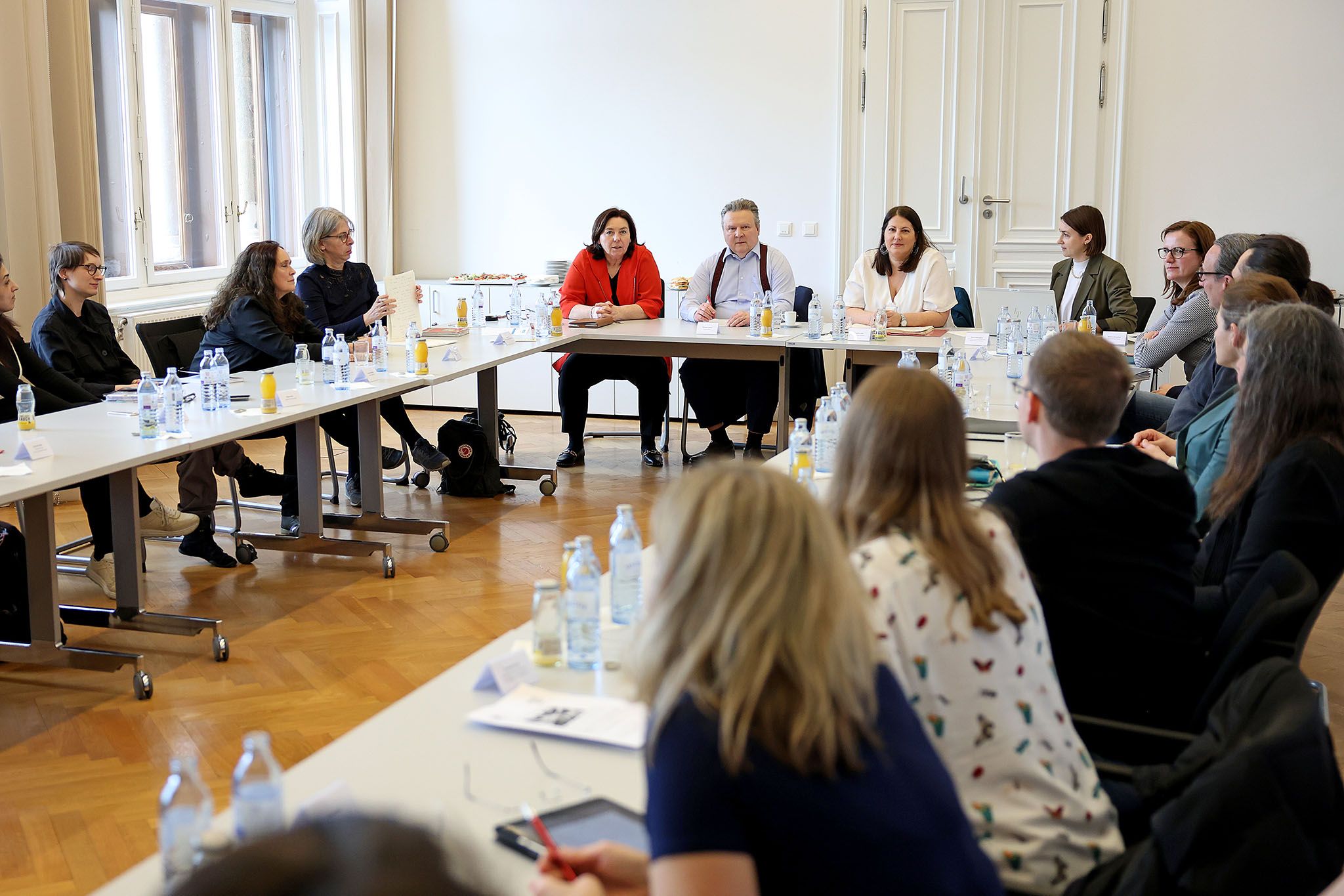 Jour-fixe zum Thema Gewaltschutz mit Bürgermeister Michael Ludwig und Frauenstadträtin Kathrin Gaál&nbsp;