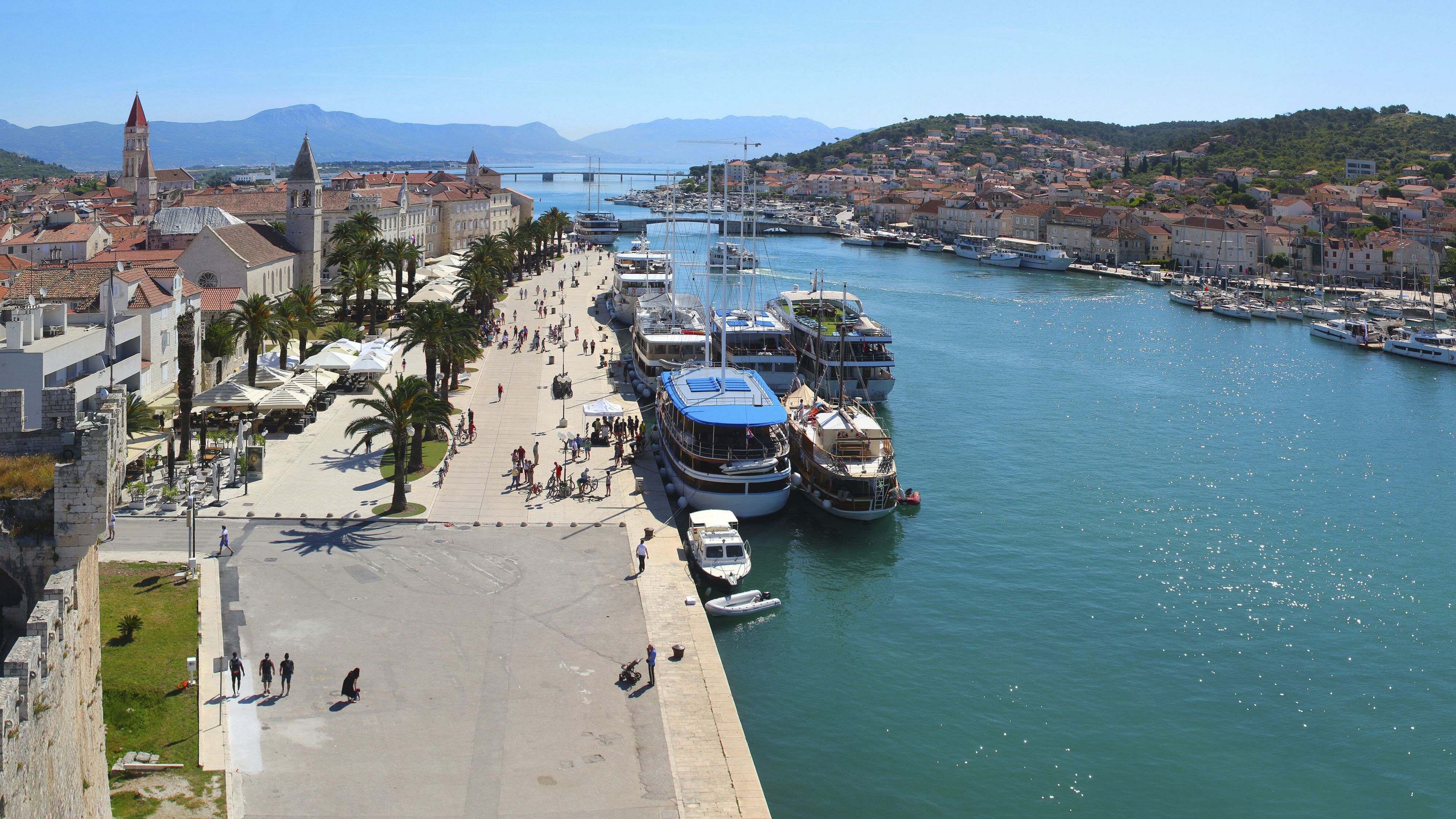 Ausblick auf Ciovo, Kroatien.