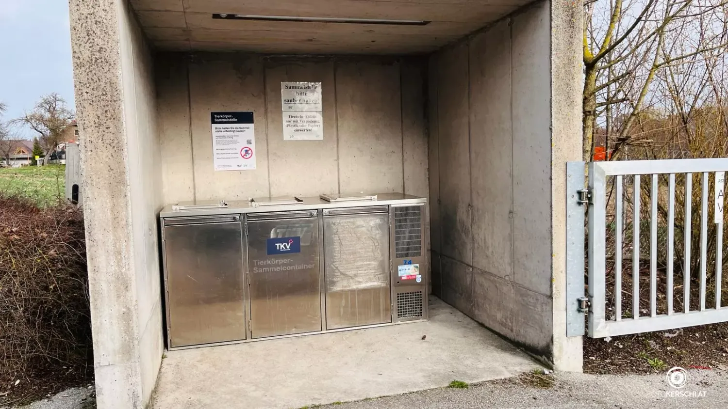 In dieser Sammelstelle war der Oberösterreicher hilflos gefangen.