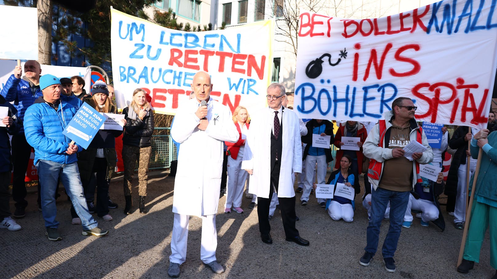 "Darf nicht sterben" – Riesen-Protest gegen Böhler-Aus