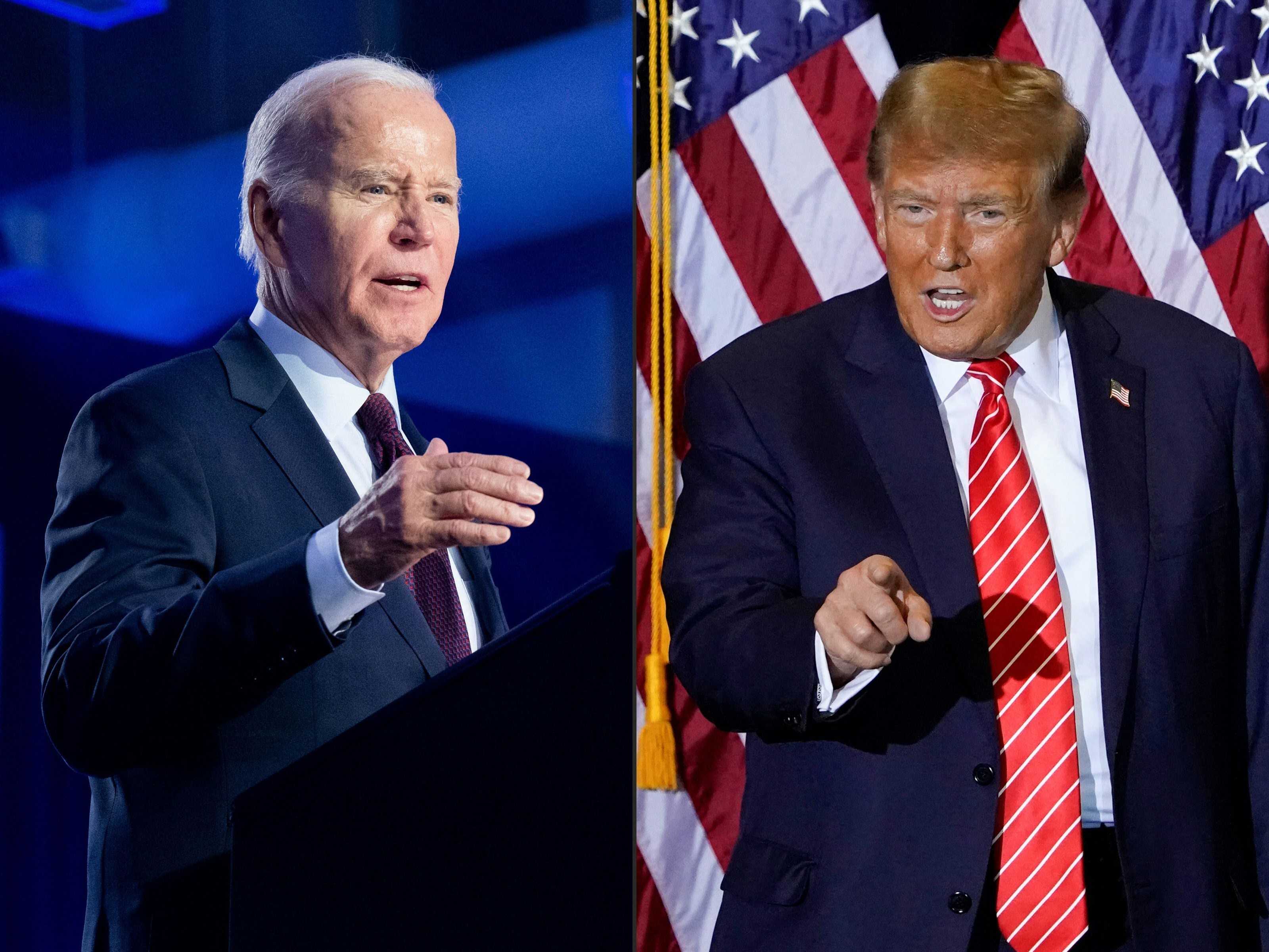 US-Präsident Joe Biden warnt vor Ex-US-Präsident Donald Trump.