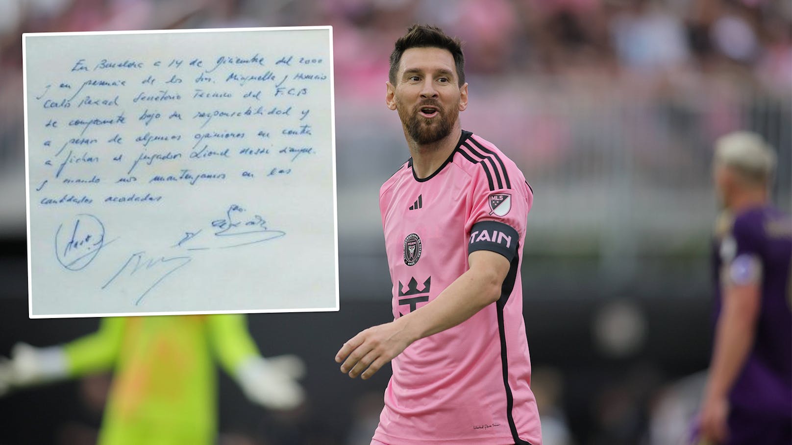Legendärer Servietten-Vertrag von Messi wird verkauft