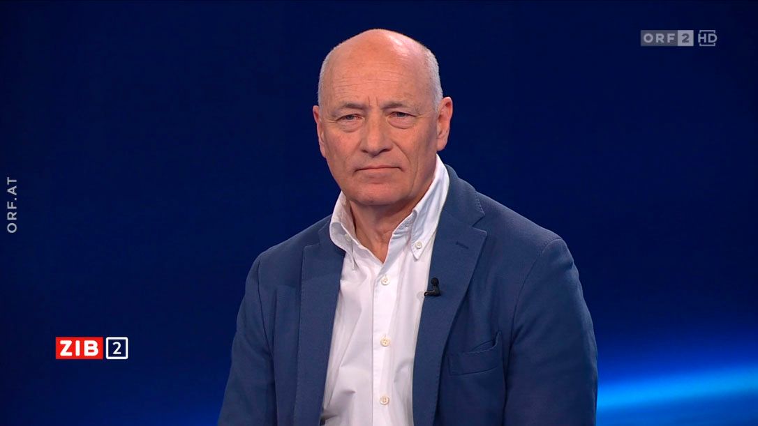 Martin Weiss, ehemaliger Botschafter Österreichs in den USA, zu Gast in der ZIB2 am 6. März 2024.