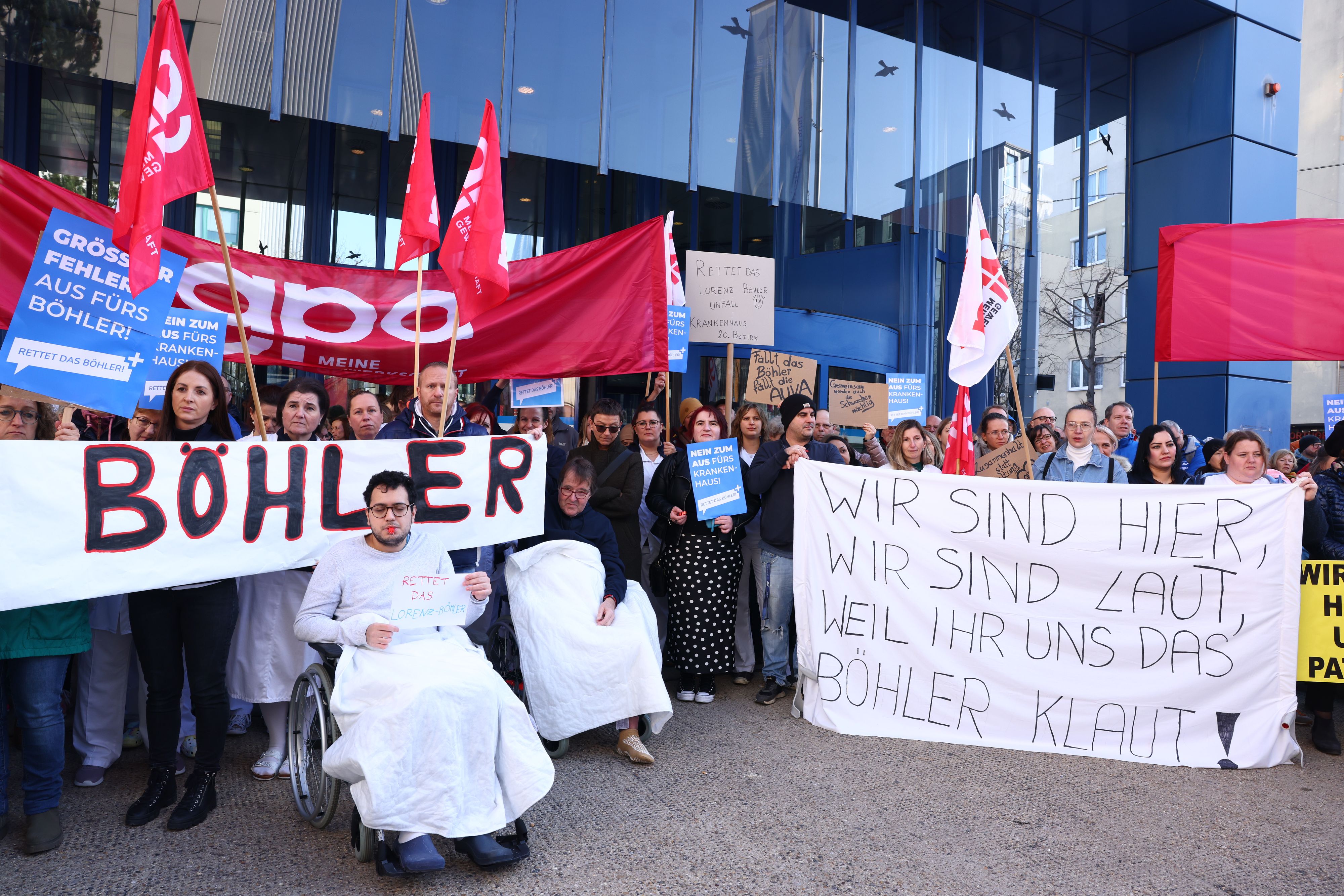 Die Mitarbeiter des Lorenz-Böhler-Unfallkrankenhauses hatten gegen die Absiedelung stark protestiert.