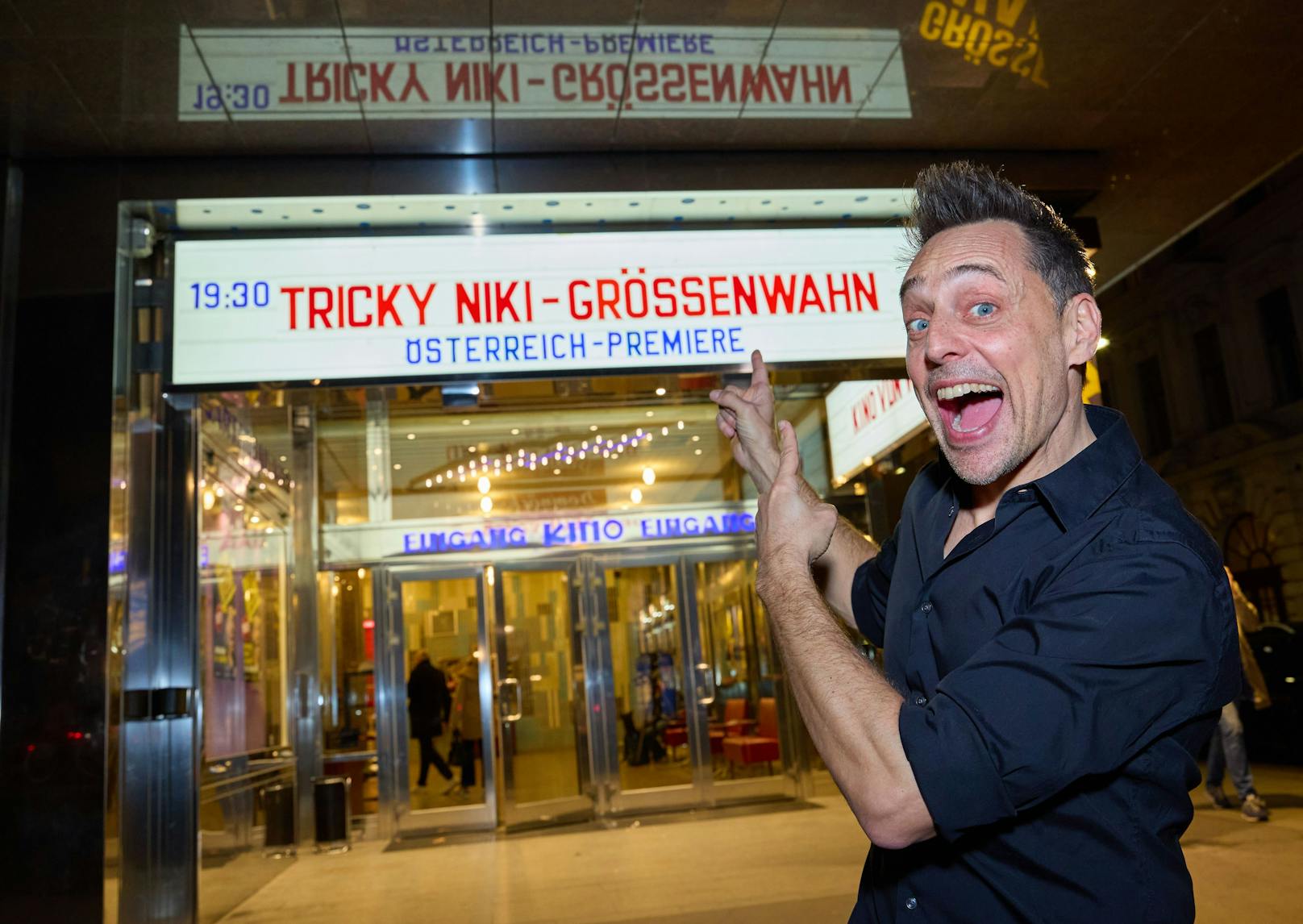 Tricky Niki bei seiner Premiere im Wiener Gartenbaukino