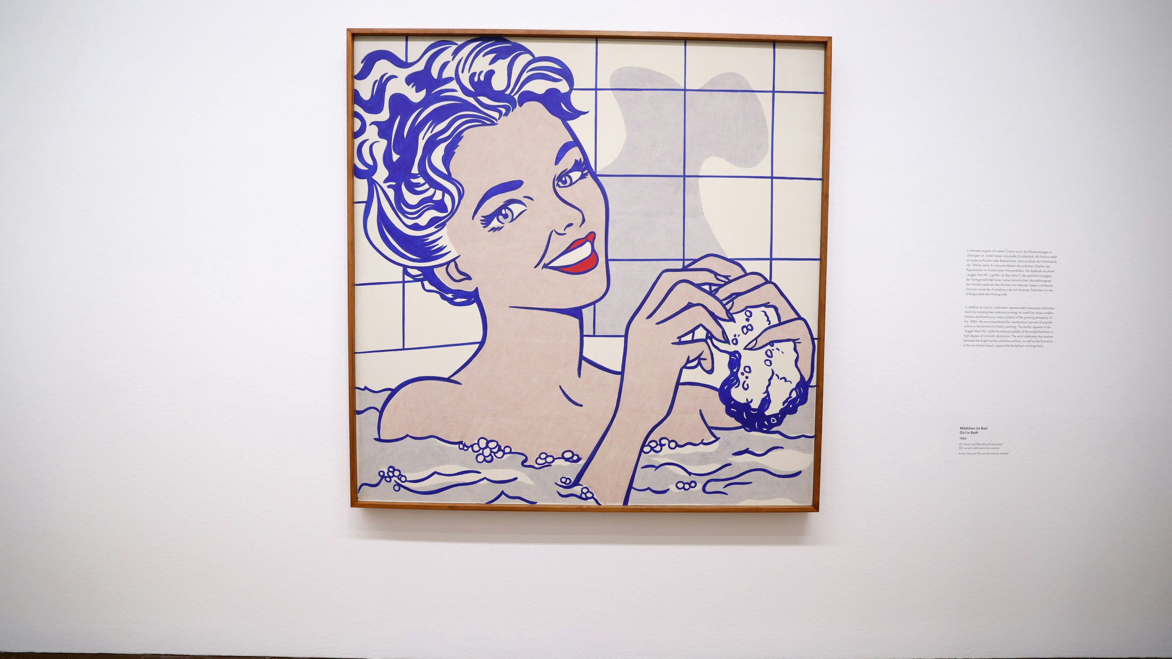 "Mädchen in der Badewanne!, 1963: "Roy Lichtenstein - "Roy Lichtenstein - Zum 100. Geburtstag": In der Wiener Albertina werden Werke des Meisters der Pop-Art ausgestellt