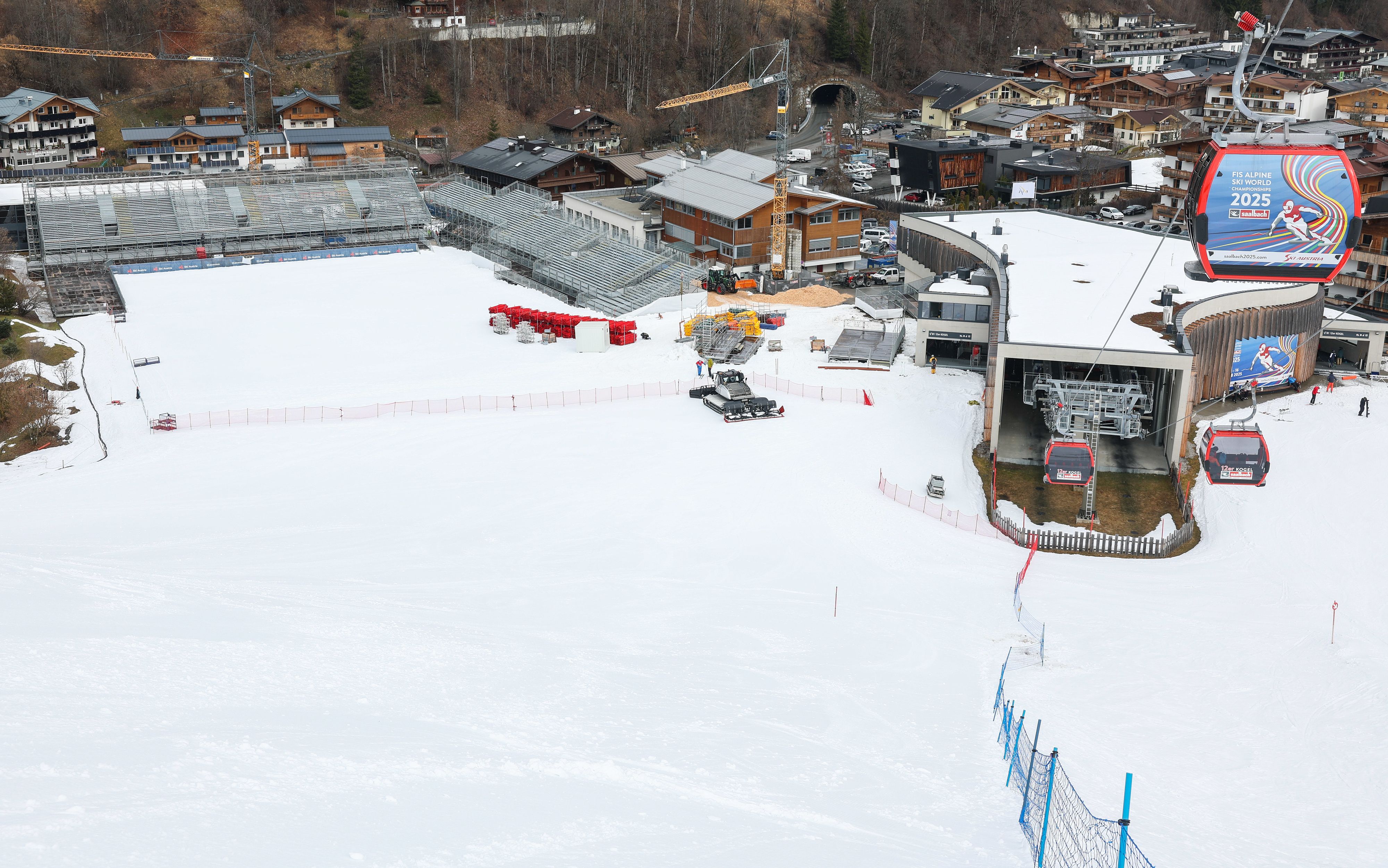 Die Schneekontrolle in Saalbach war erfolgreich.