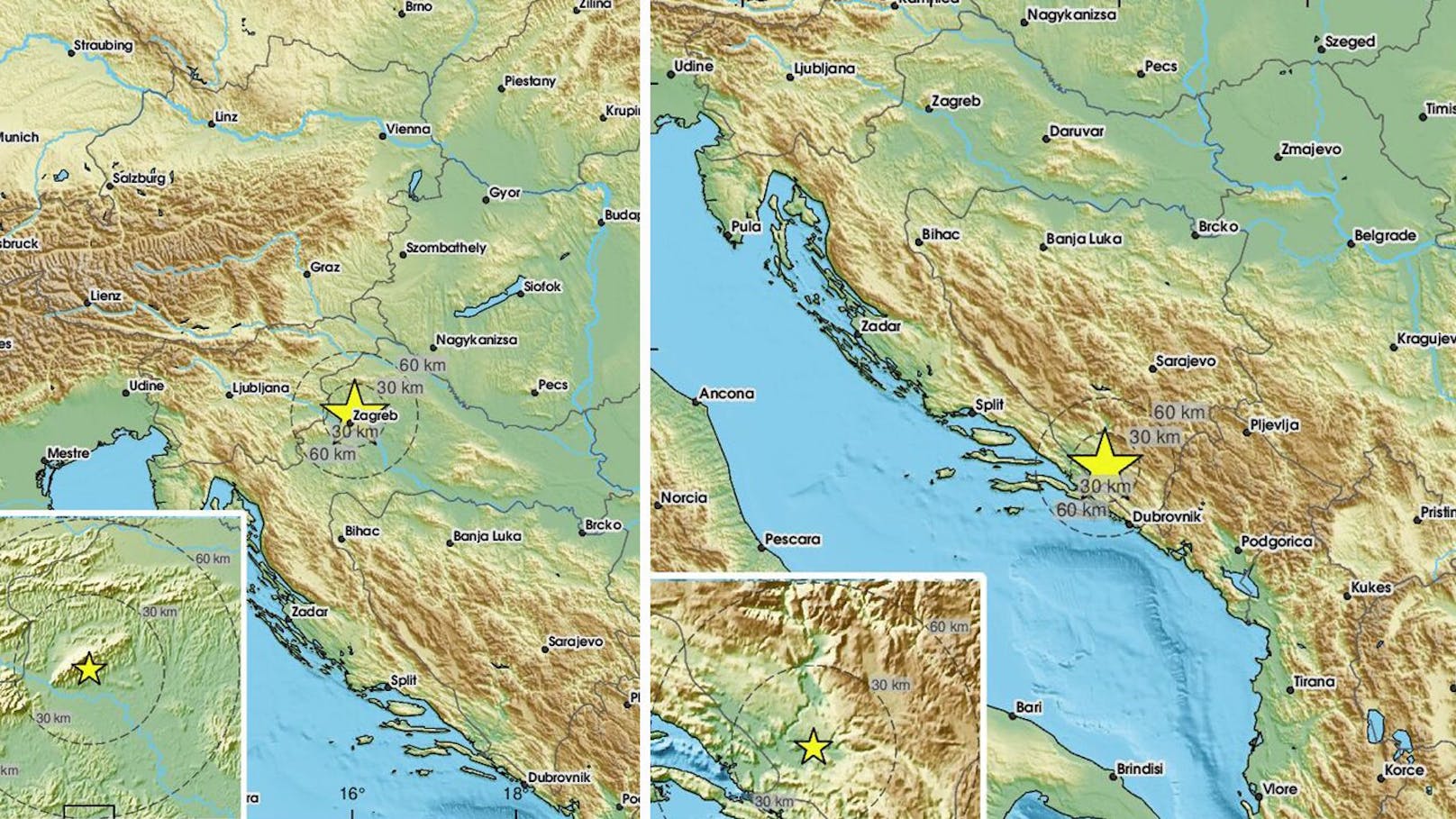 Mehrere Beben reißen Menschen am Balkan aus dem Schlaf