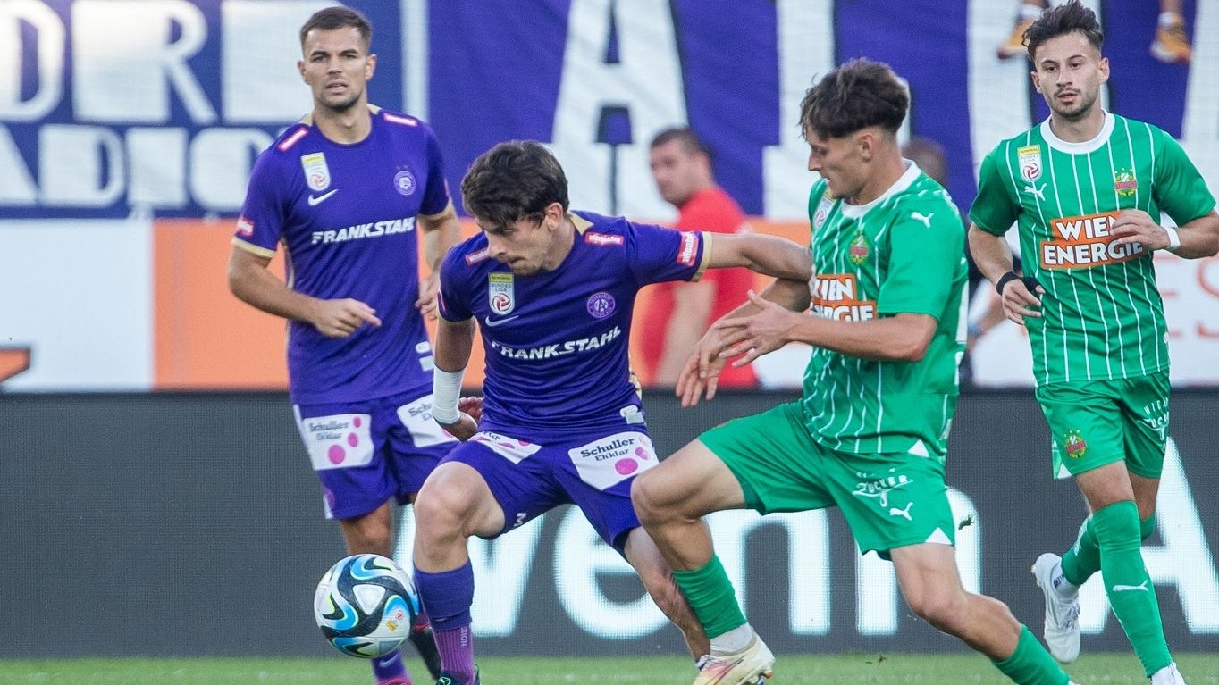 Rapid Wien und Austria Wien kämpfen um den Platz in den Top Sechs. 