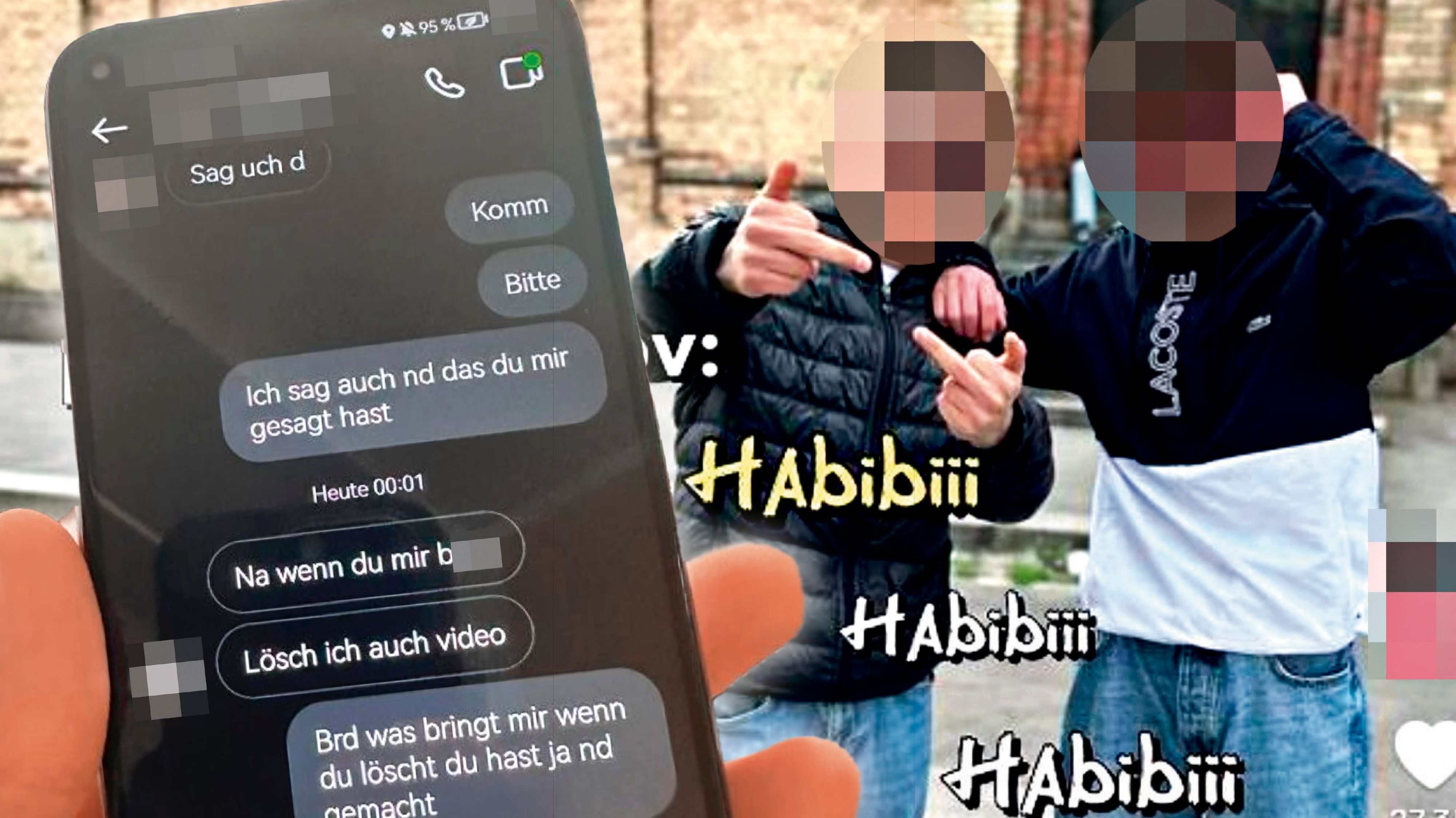 Ein Jugendlicher, der anzügliche Nachrichten verschickte, ist ein vorbestrafter Räuber.