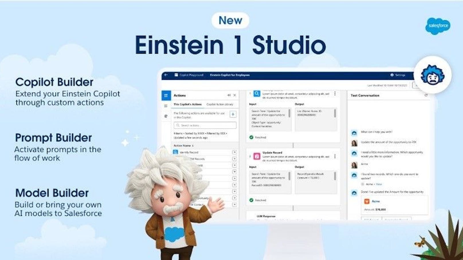 Salesforce bringt Einstein 1 Studio auf den Markt.