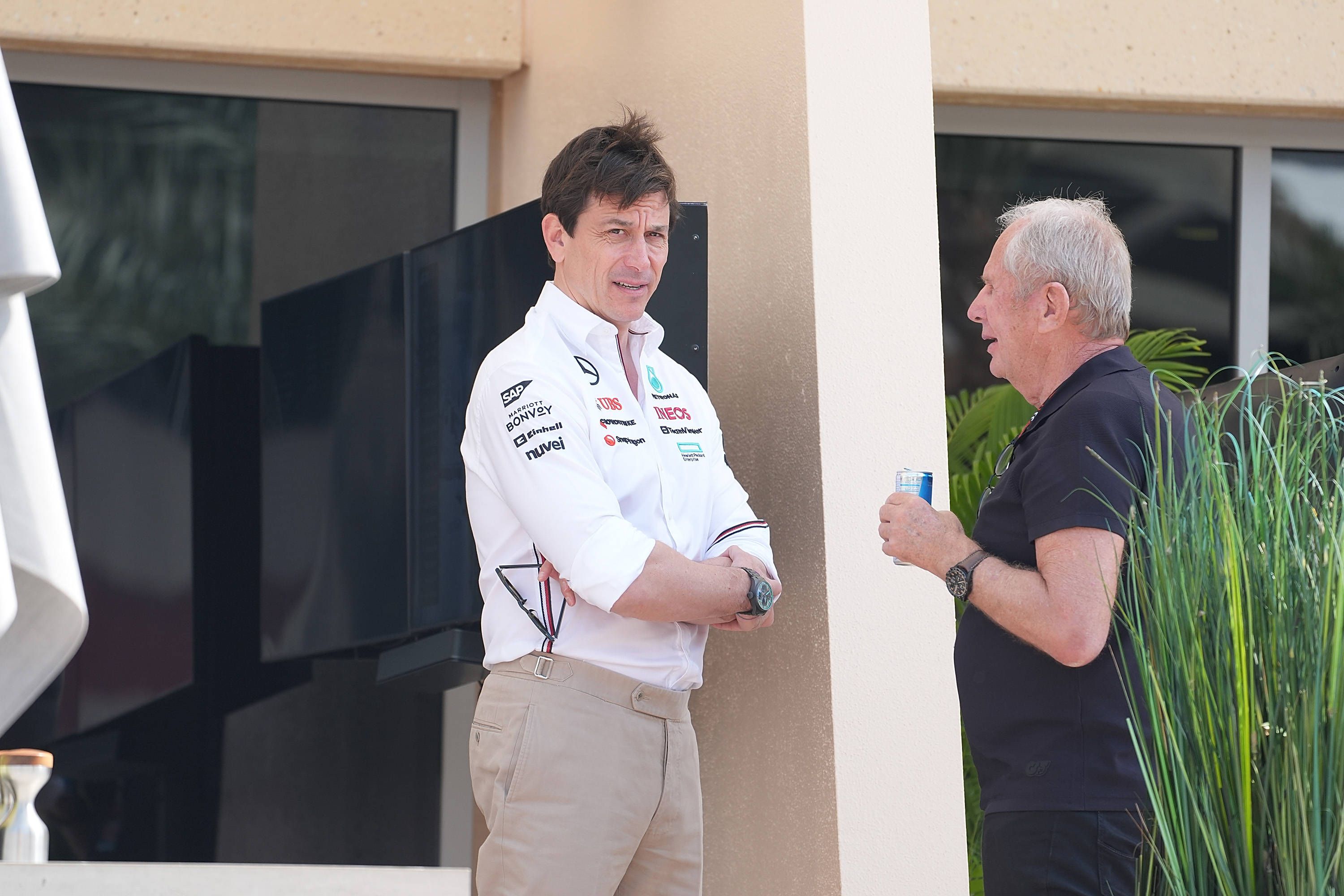 Toto Wolff und Helmut Marko