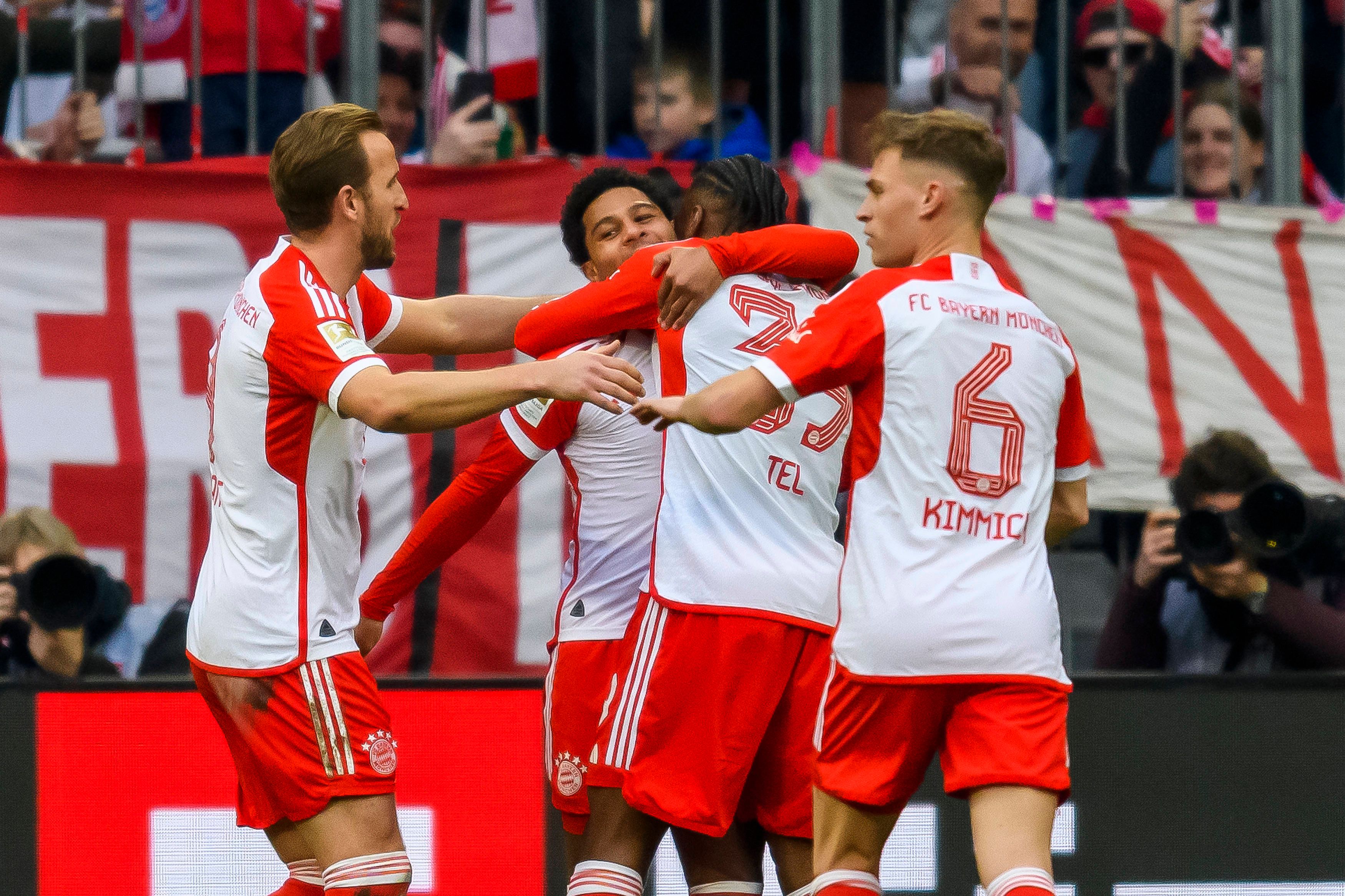 Großer Jubel bei Bayern München.