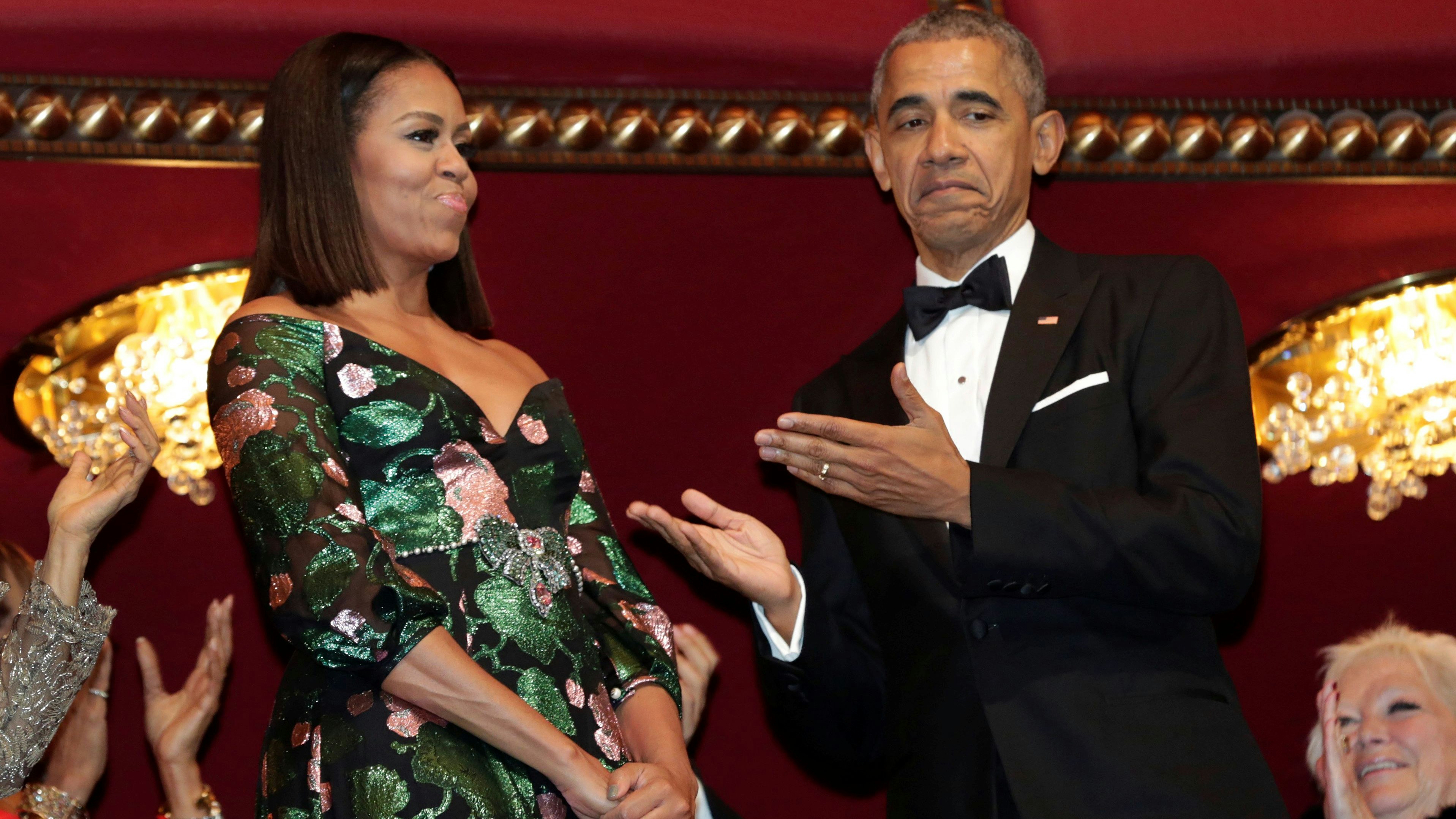 US-Präsident Barack Obama mit First Lady Michelle bei den "Kennedy Center Honors" in Washington 2016