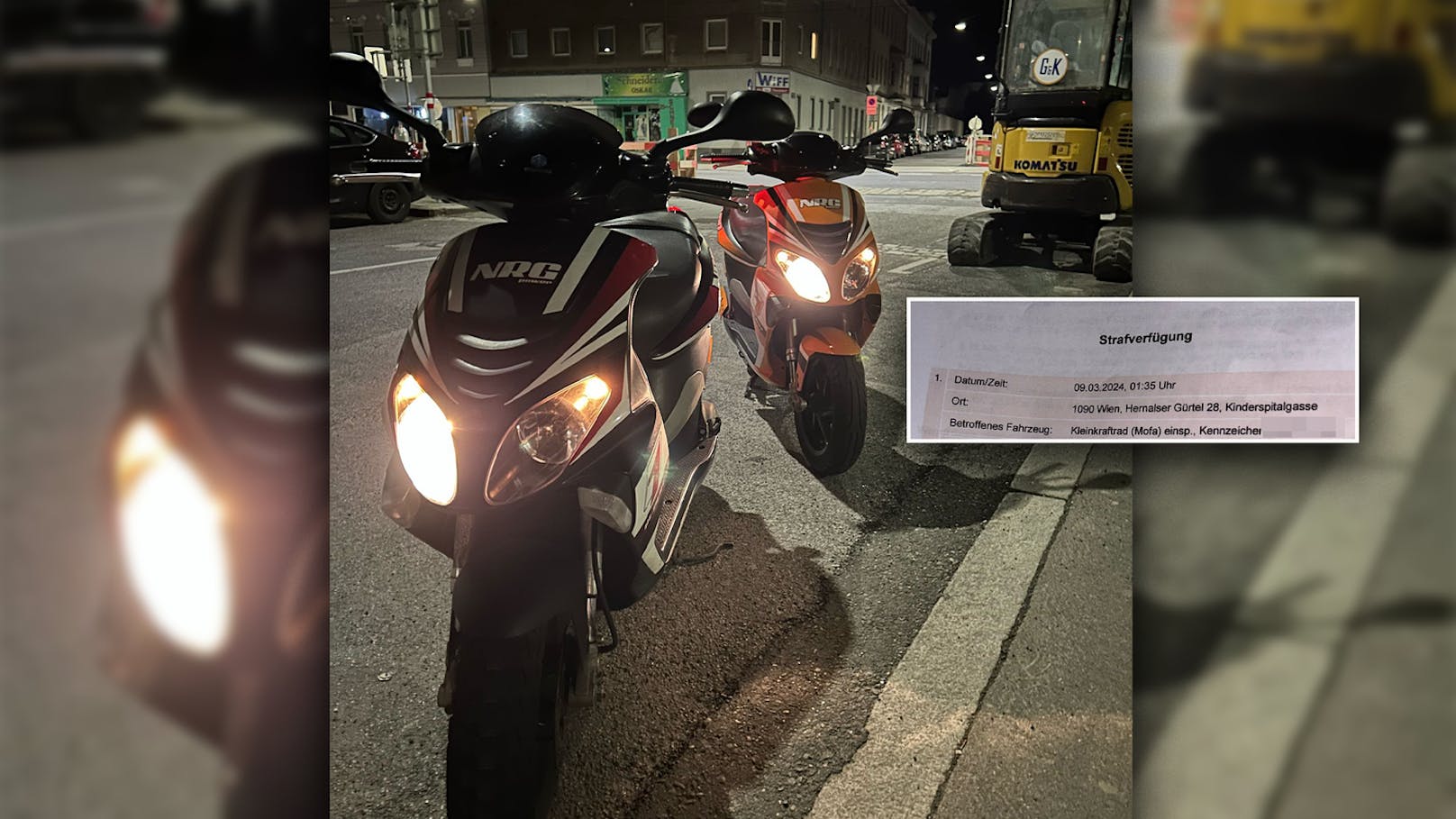 Teenies mit frisierten Mopeds unterwegs, 2.400 € Strafe